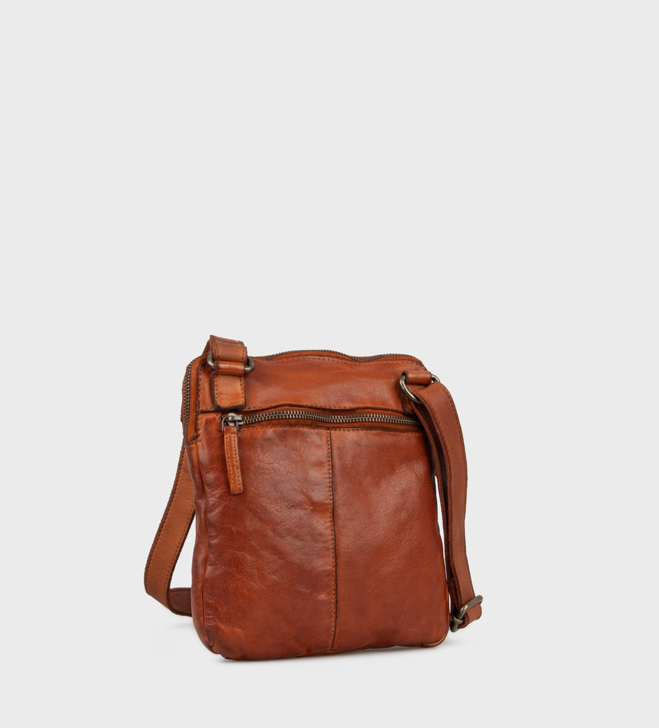 Atkins Crossbody – Lædertaske i Cognac | Montana