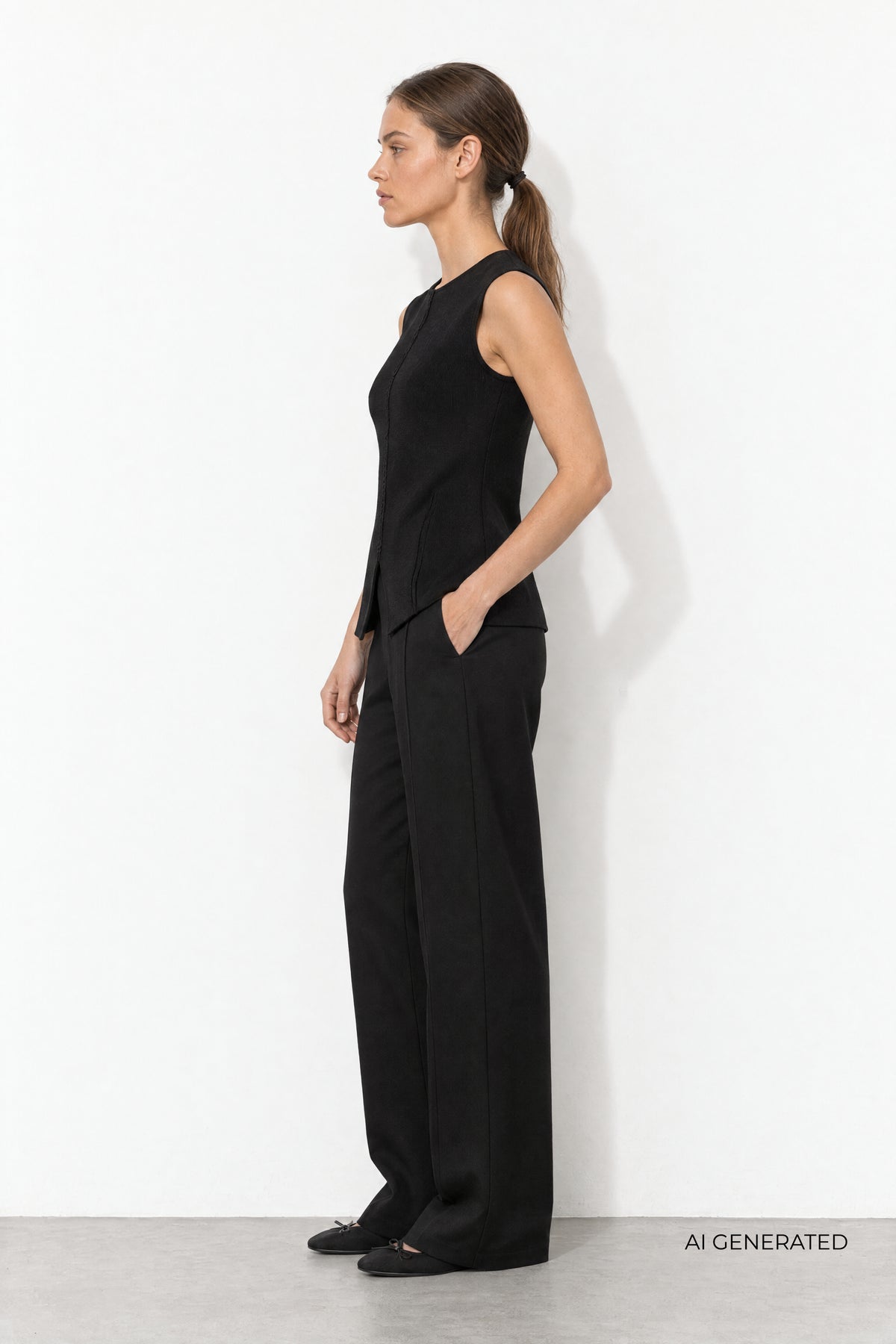 Levete Room LR-Ubah 2 Waistcoat – Black