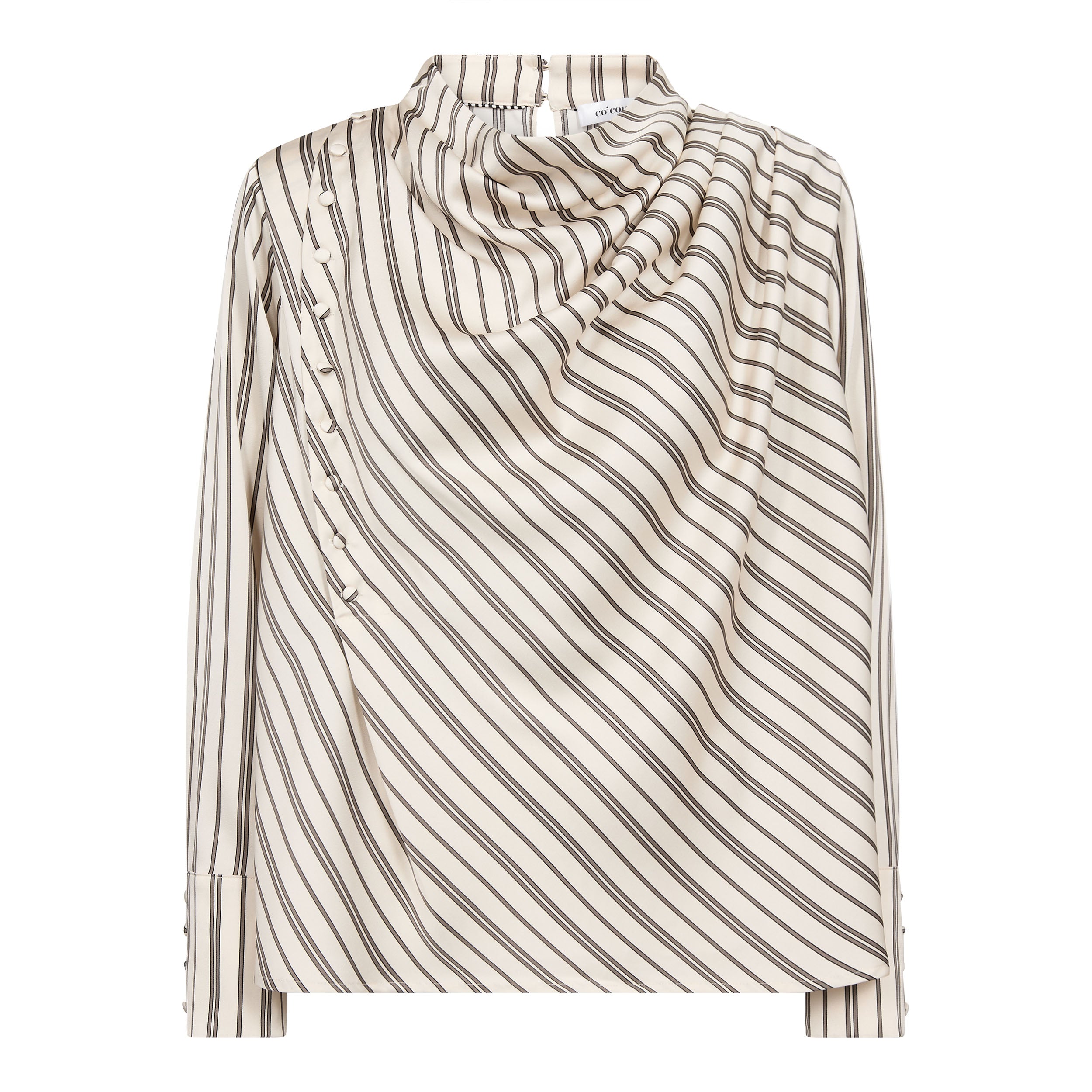 Co'Couture - HellyCC Button Stripe Blouse
