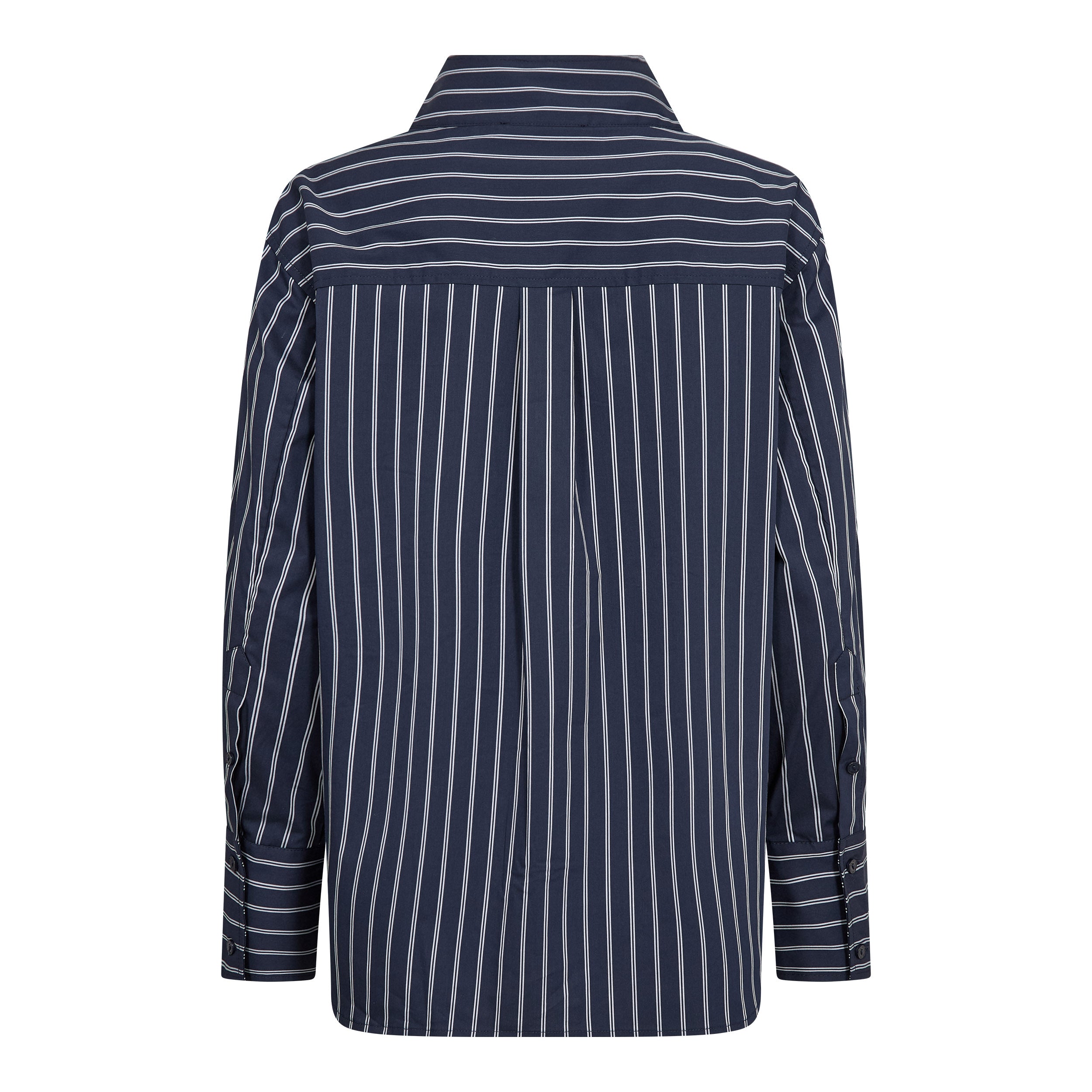 Co'couture - SomoCC Stripe Funnel Neck Shirt