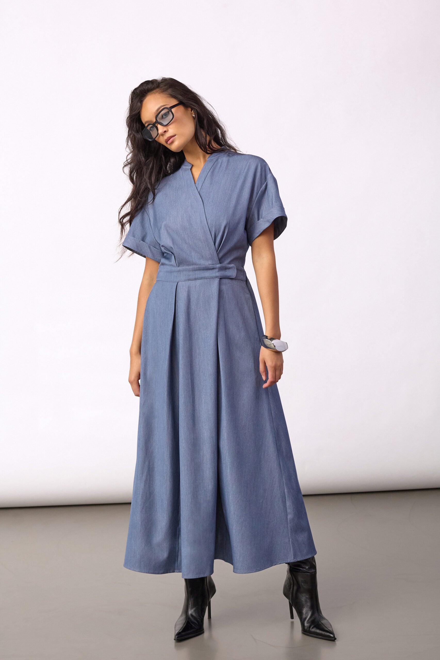 Co'Couture - TerryCC Wrap Dress, ash blue