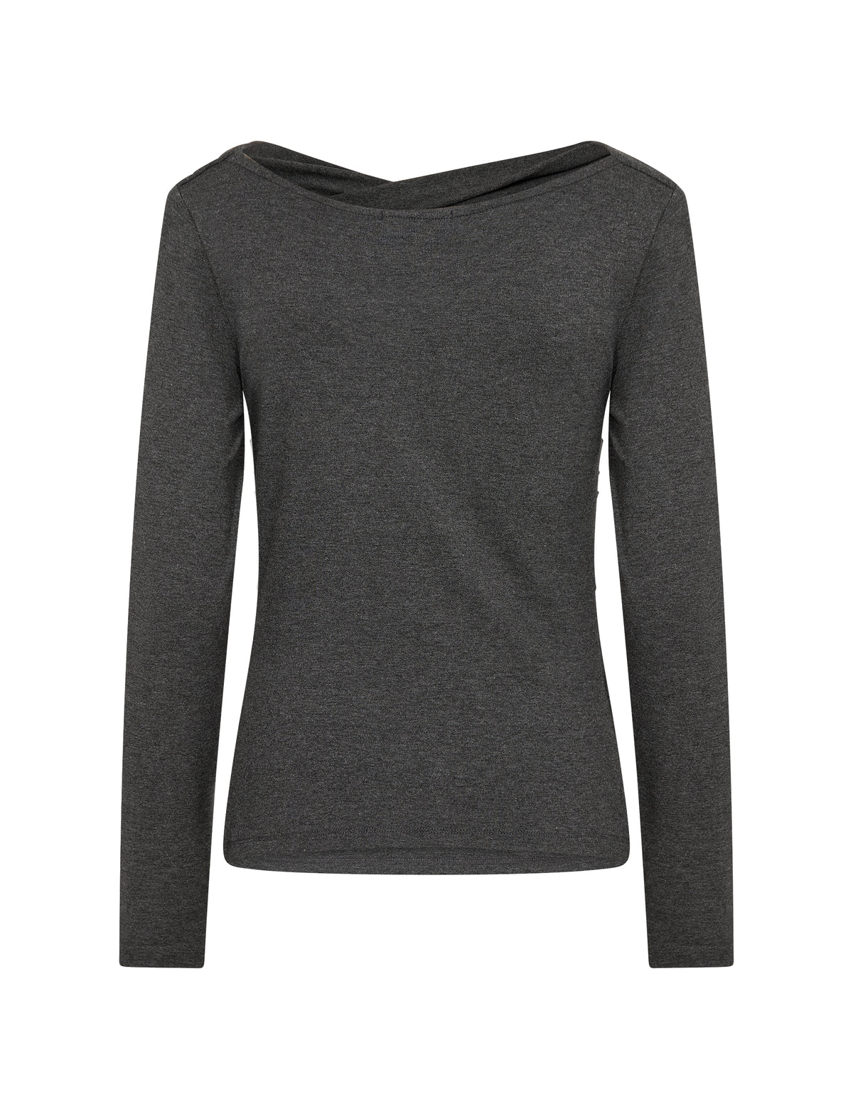 Leveté Room – LR-UNICO 1 Bluse – Dark Grey Melange