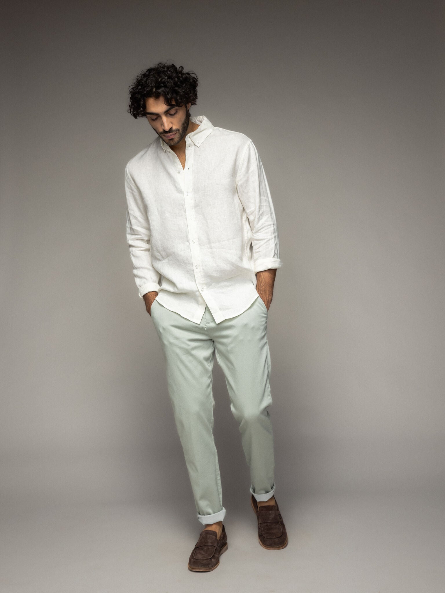 Mos Mosh Gallery MMGTheo Linen Shirt – Ecru