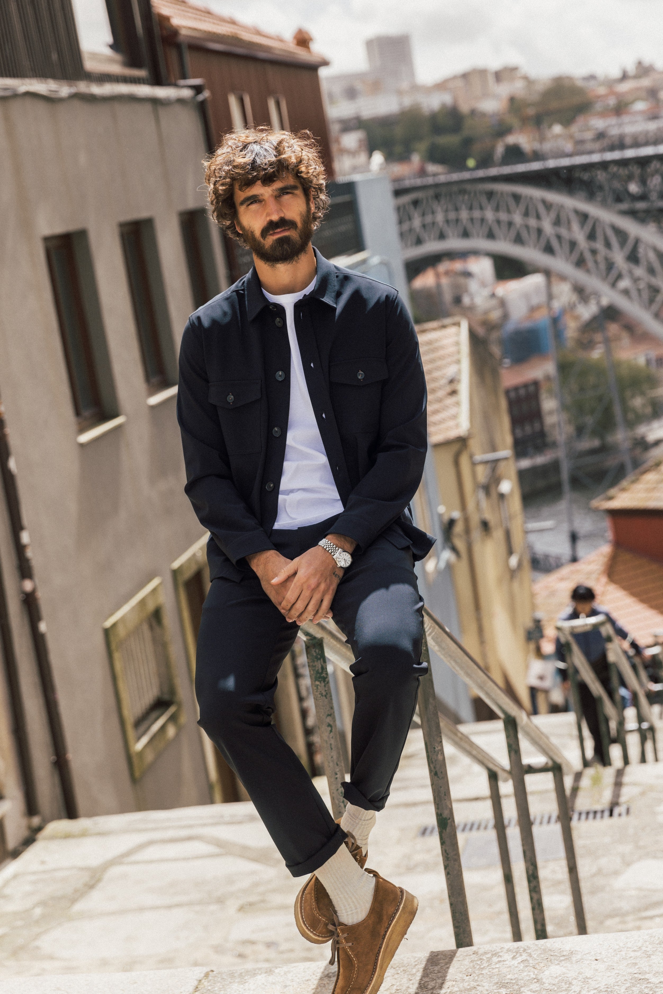 MMGHunt Traver Pant fra Mos Mosh Gallery – Navy