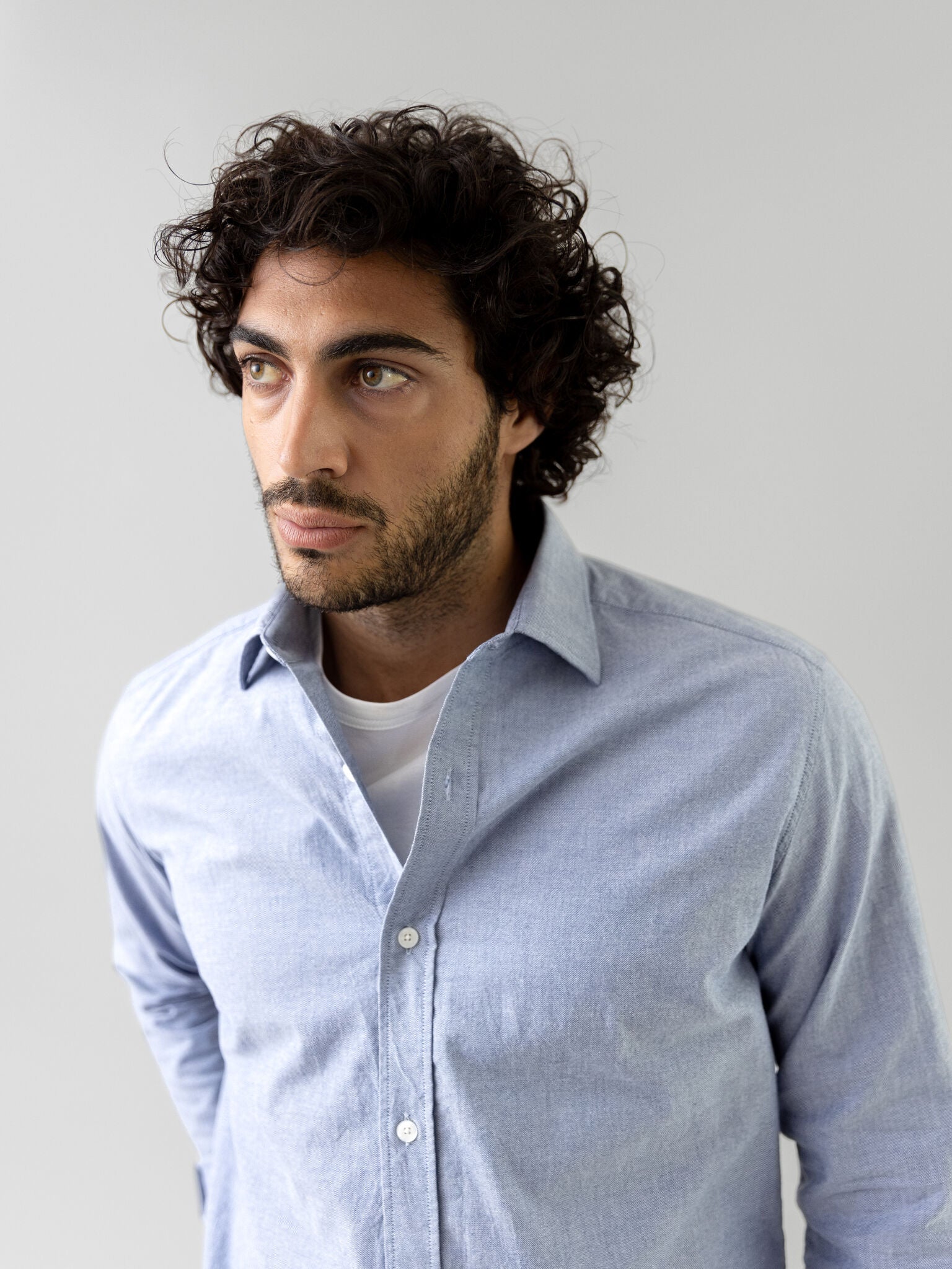 Mos Mosh Gallery - MMGMarco Oxford Skjorte Lys Blå