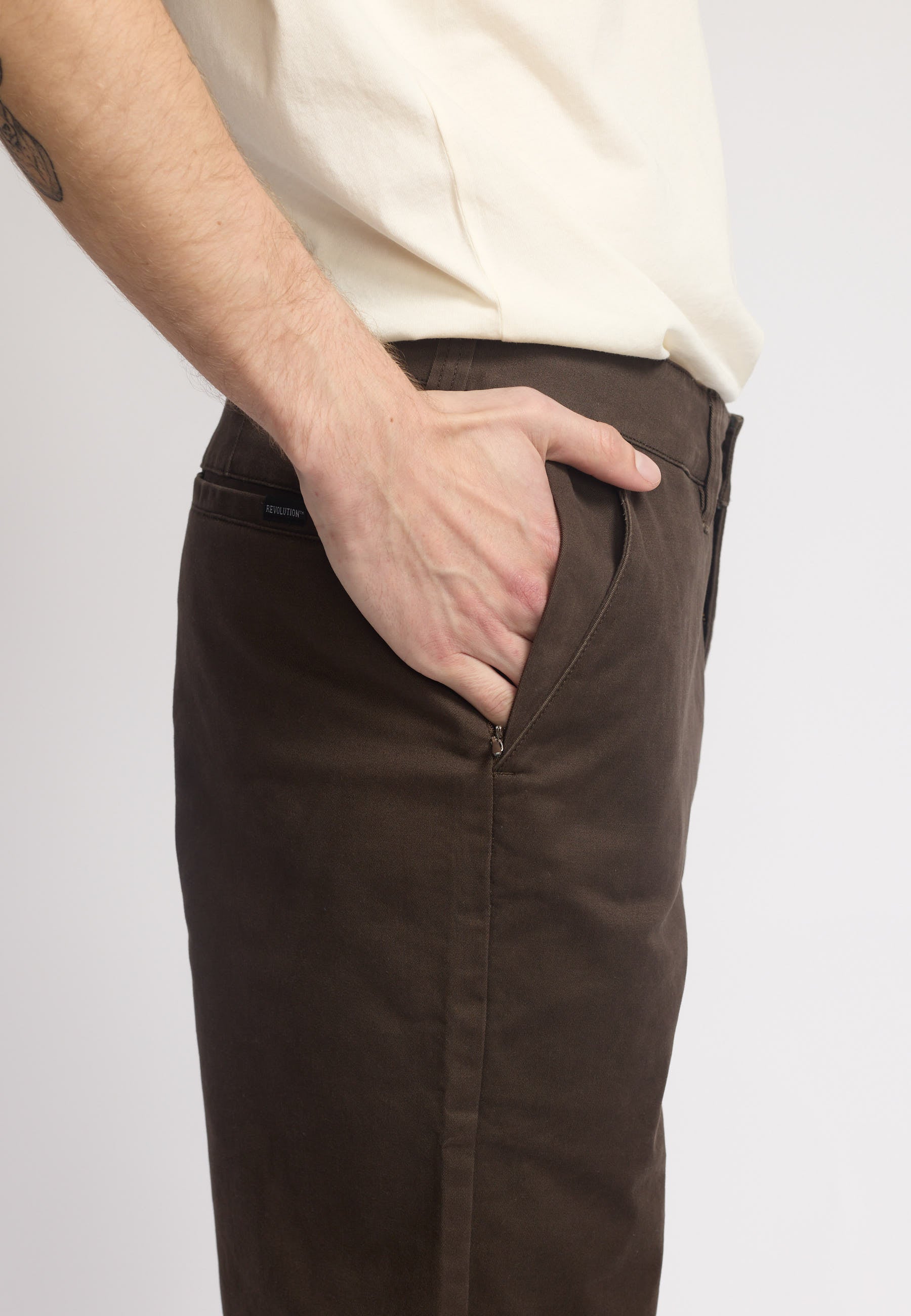 Revolution - Chino Trousers Brun