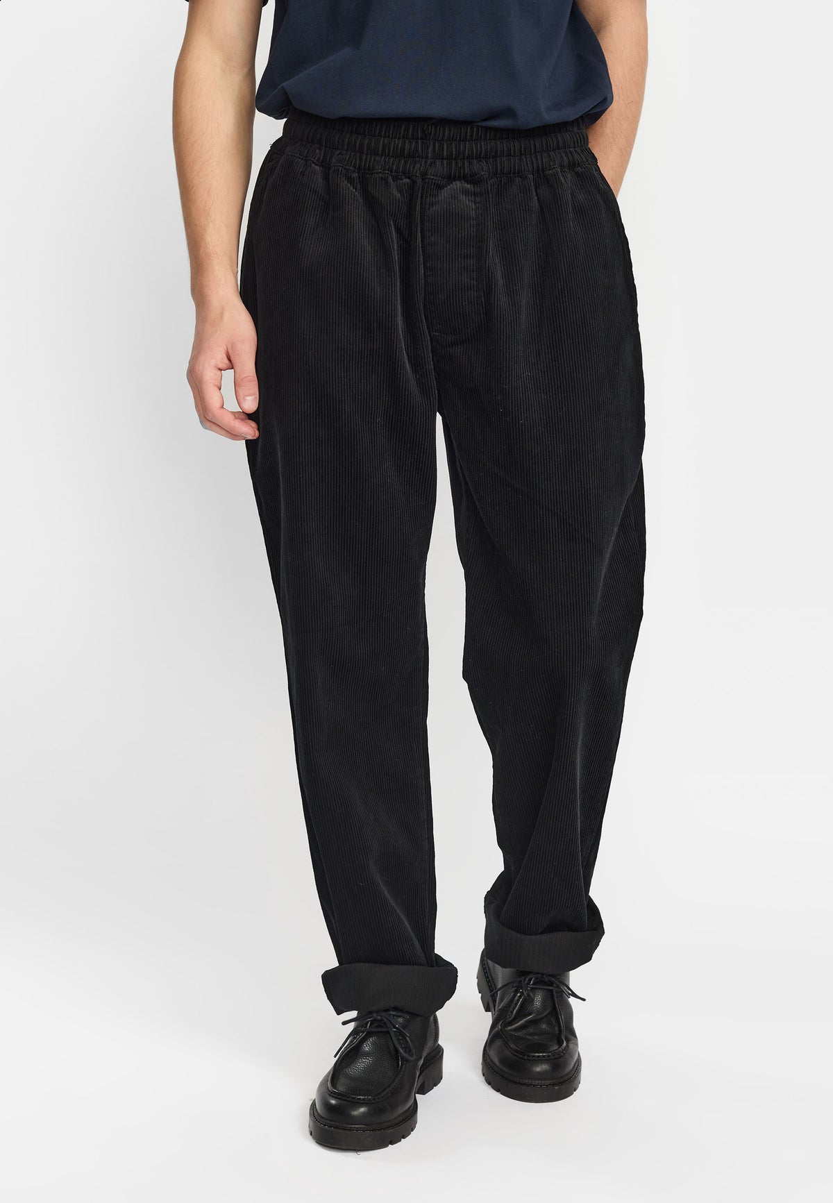 Revolution - Casual trousers, sort fløjl