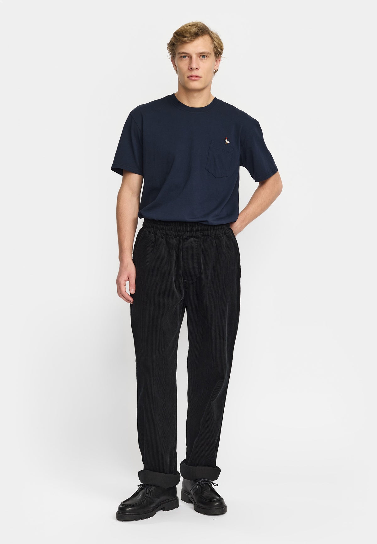 Revolution - Casual trousers, sort fløjl