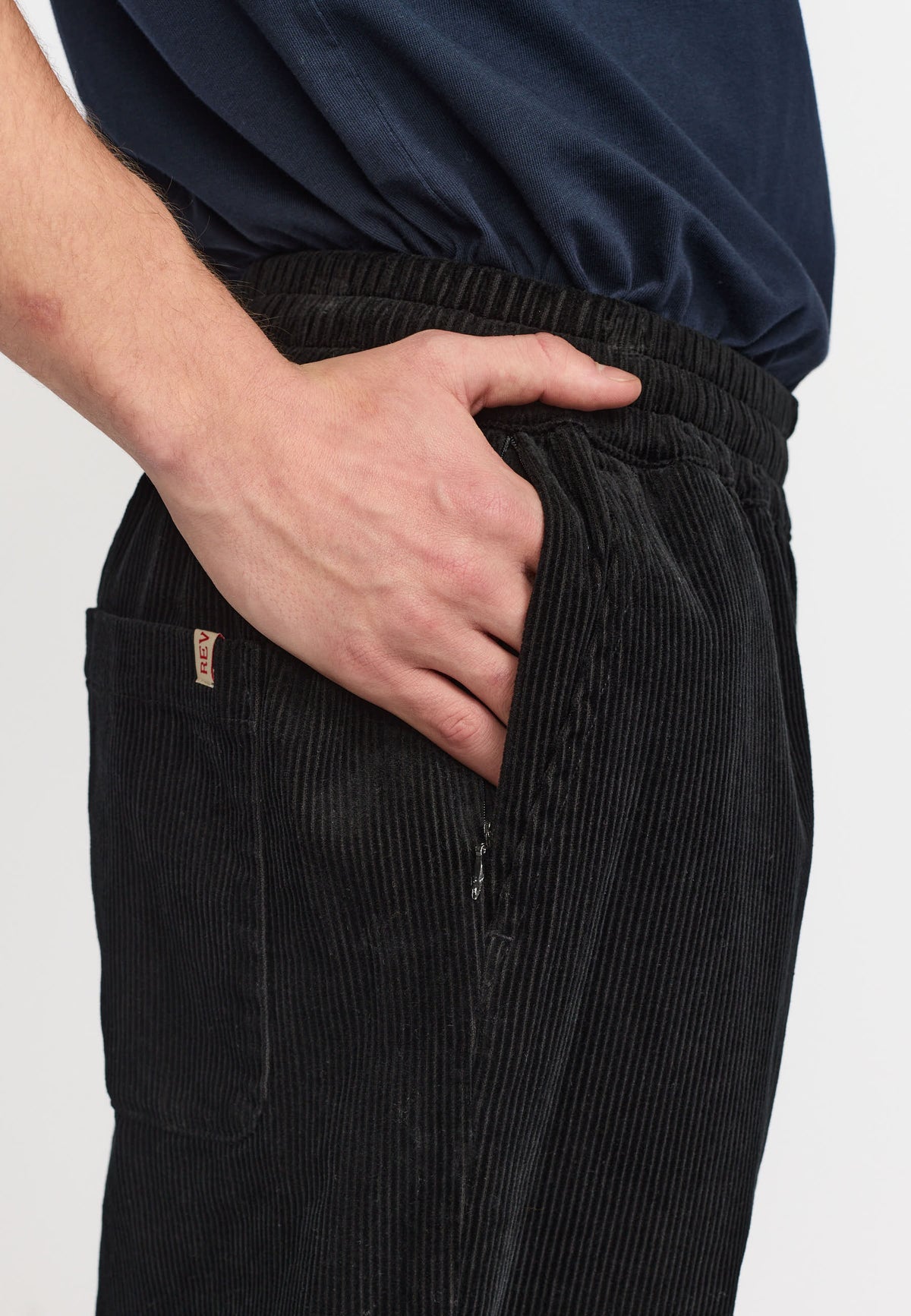 Revolution - Casual trousers, sort fløjl