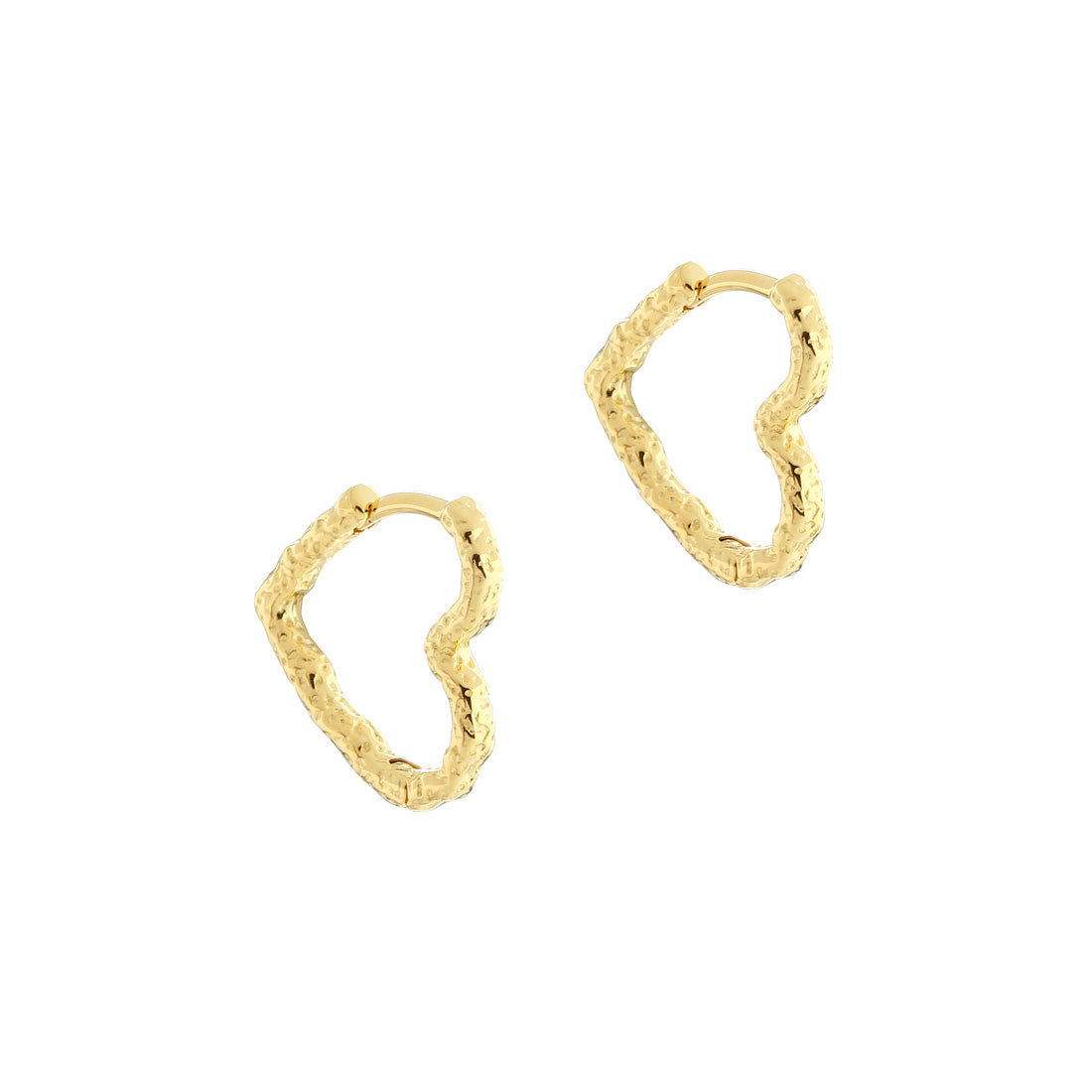 Love Me Heart Hoop Guld – Aqua Dulce