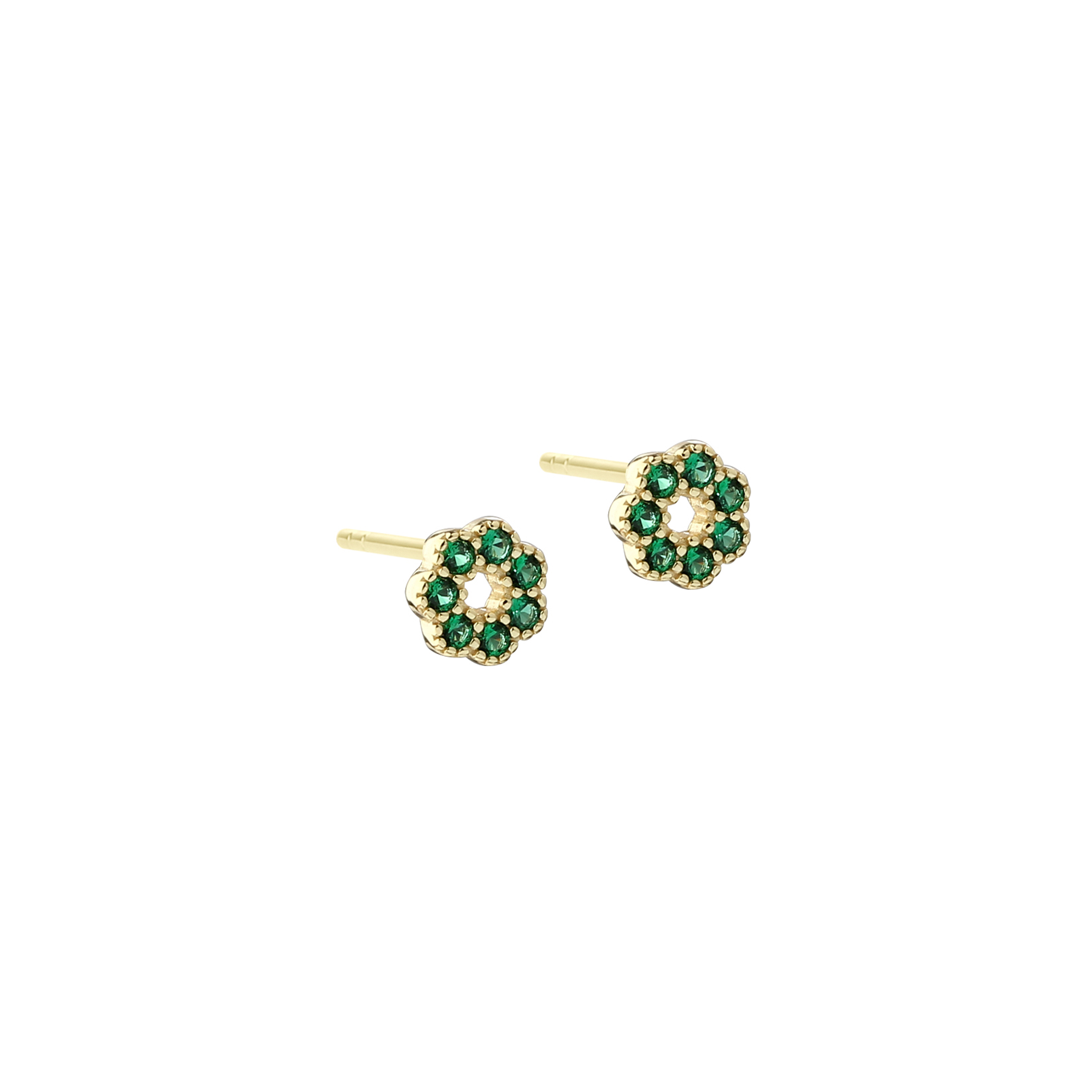 Aqua Dulce - Verde Flower Earring