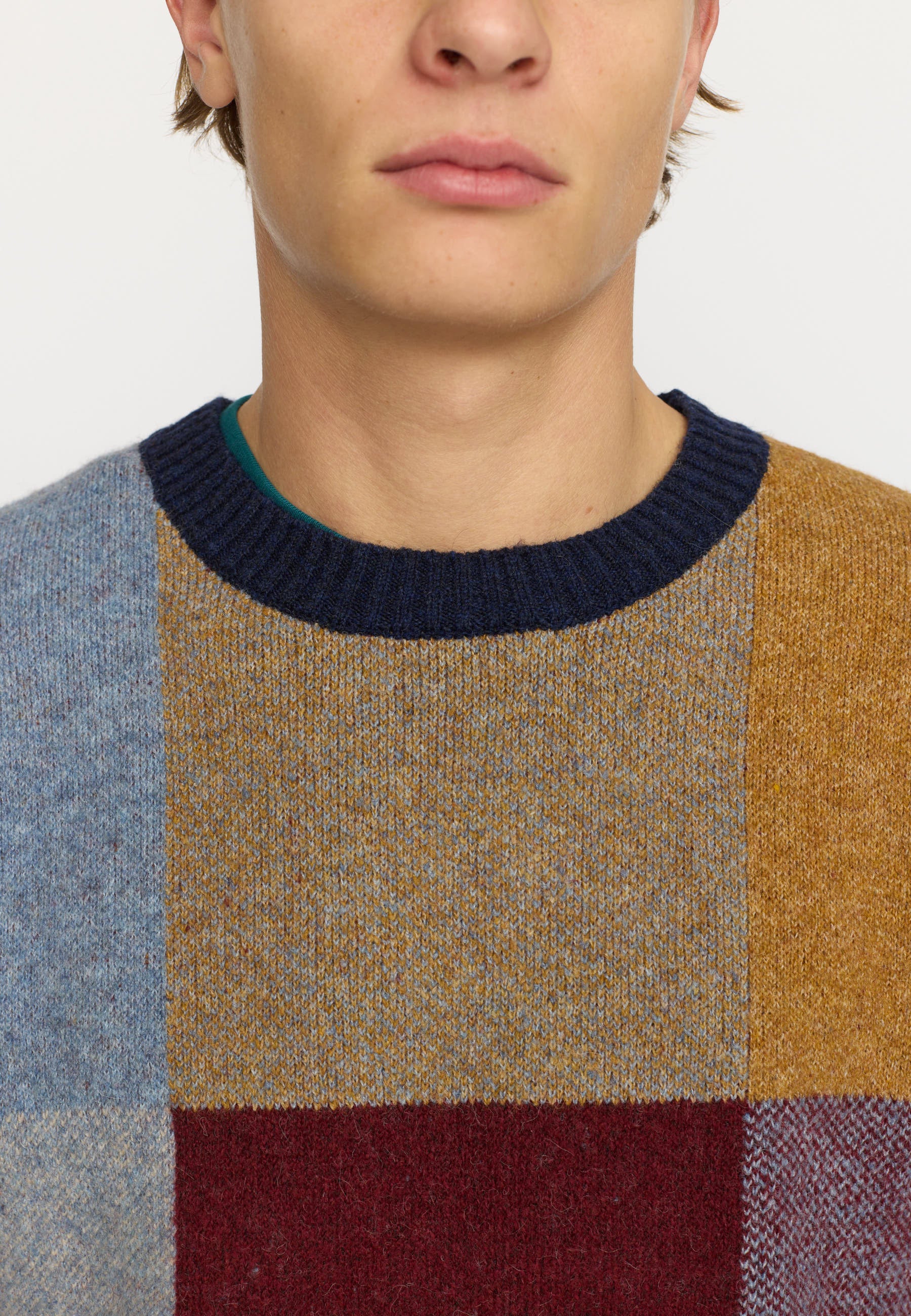 Revolution - Knit Sweater i Navy Multi