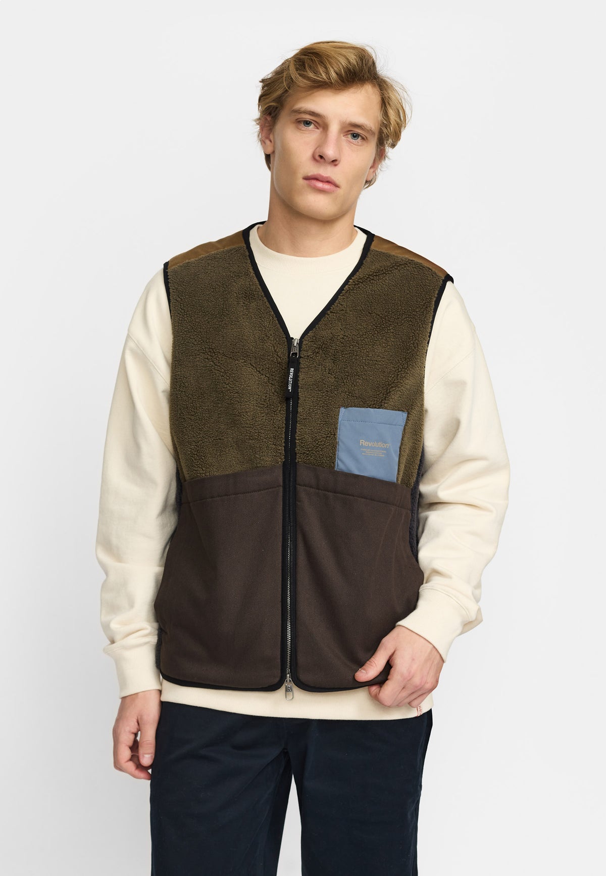 Revolution - Blocked Teddy Vest