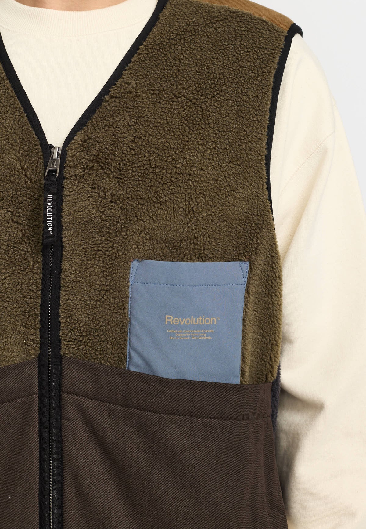 Revolution - Blocked Teddy Vest
