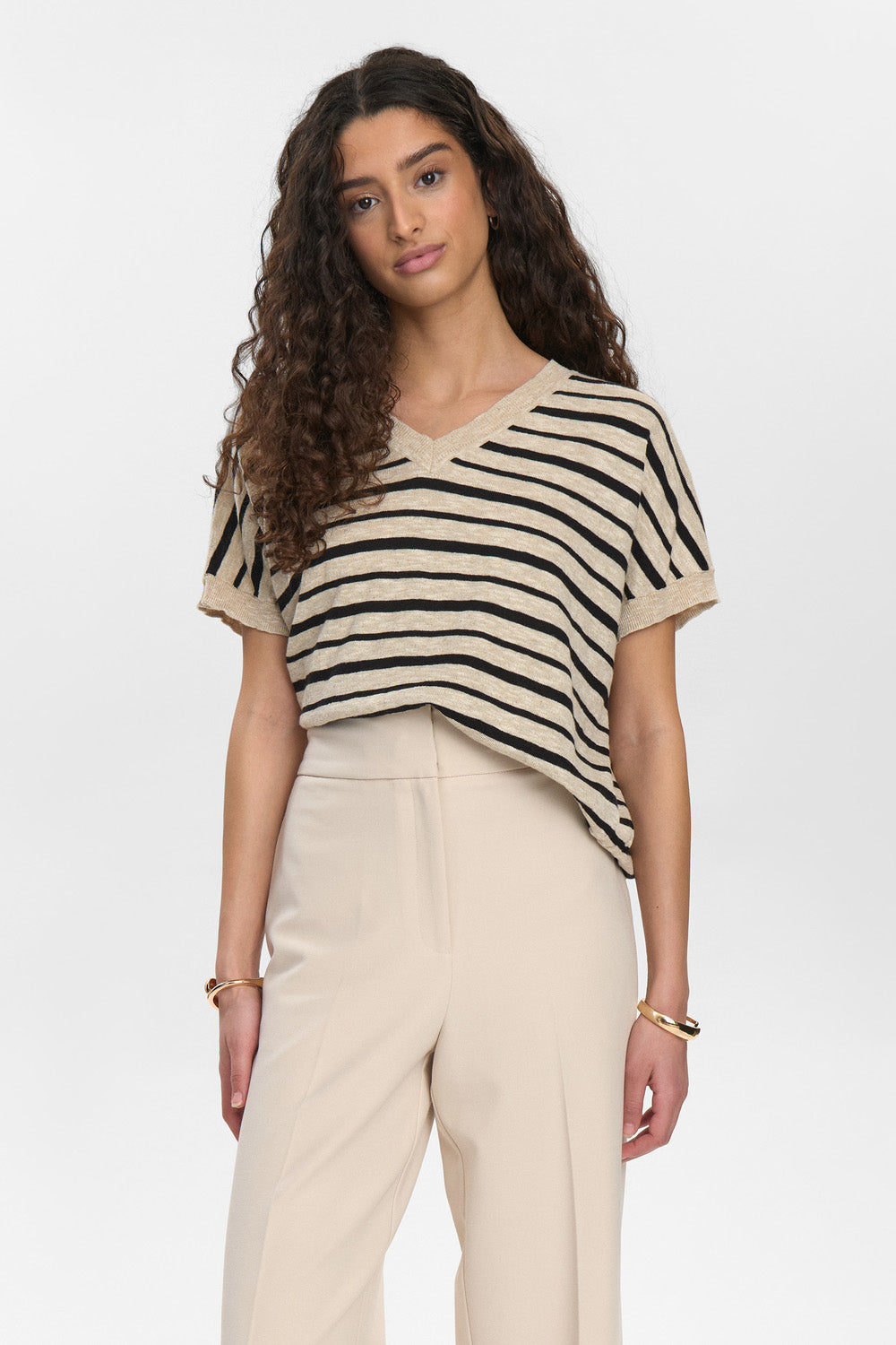 NUKiki Pullover – Stribet T-shirt fra Nümph