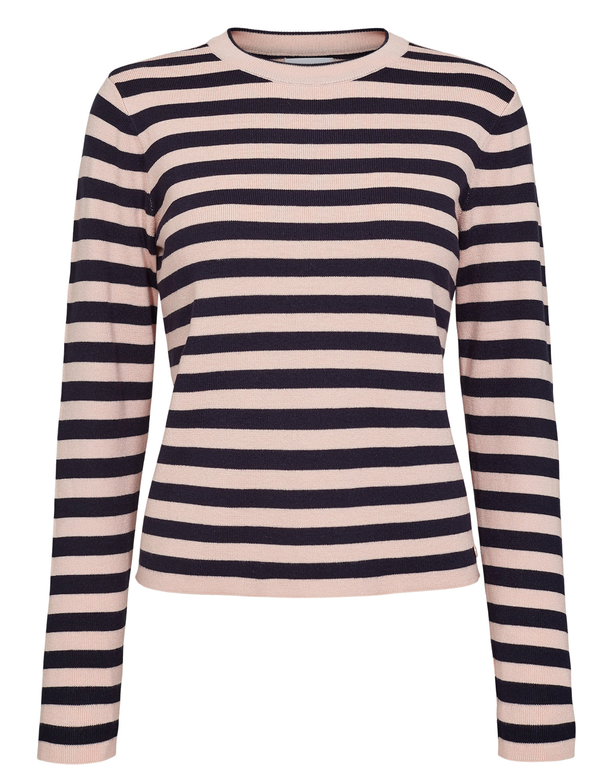 Nümph - NUStripy Pullover i rosa strib