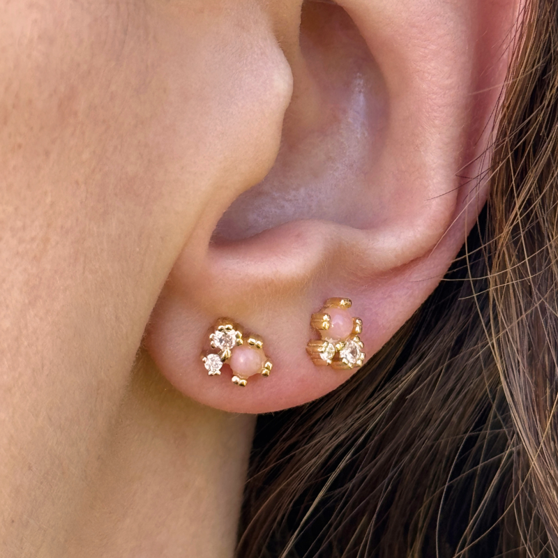 Aqua Dulce - Costa Rose Earstud