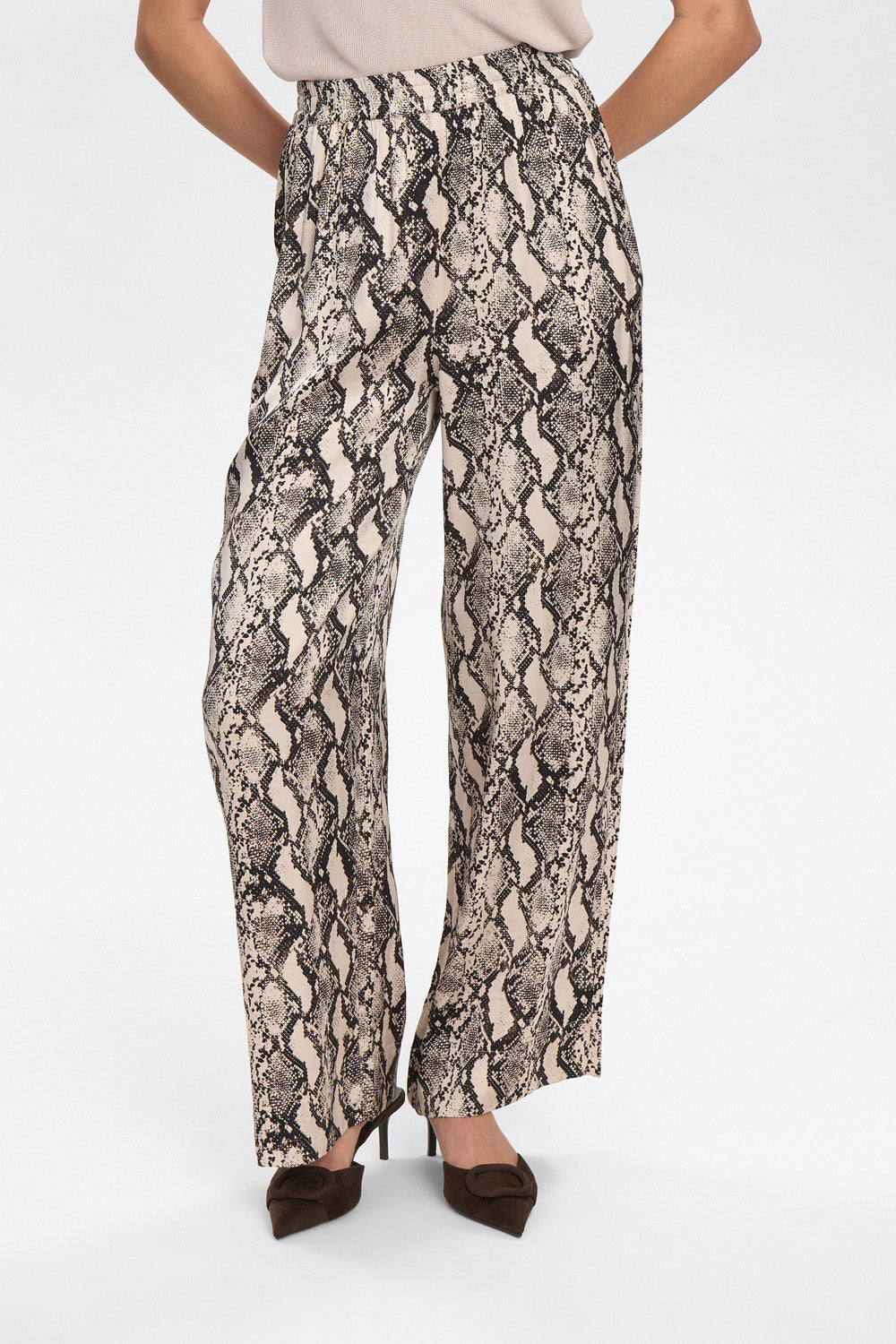 NUVictoria Pants – Snakeprint Bukser fra Nümph