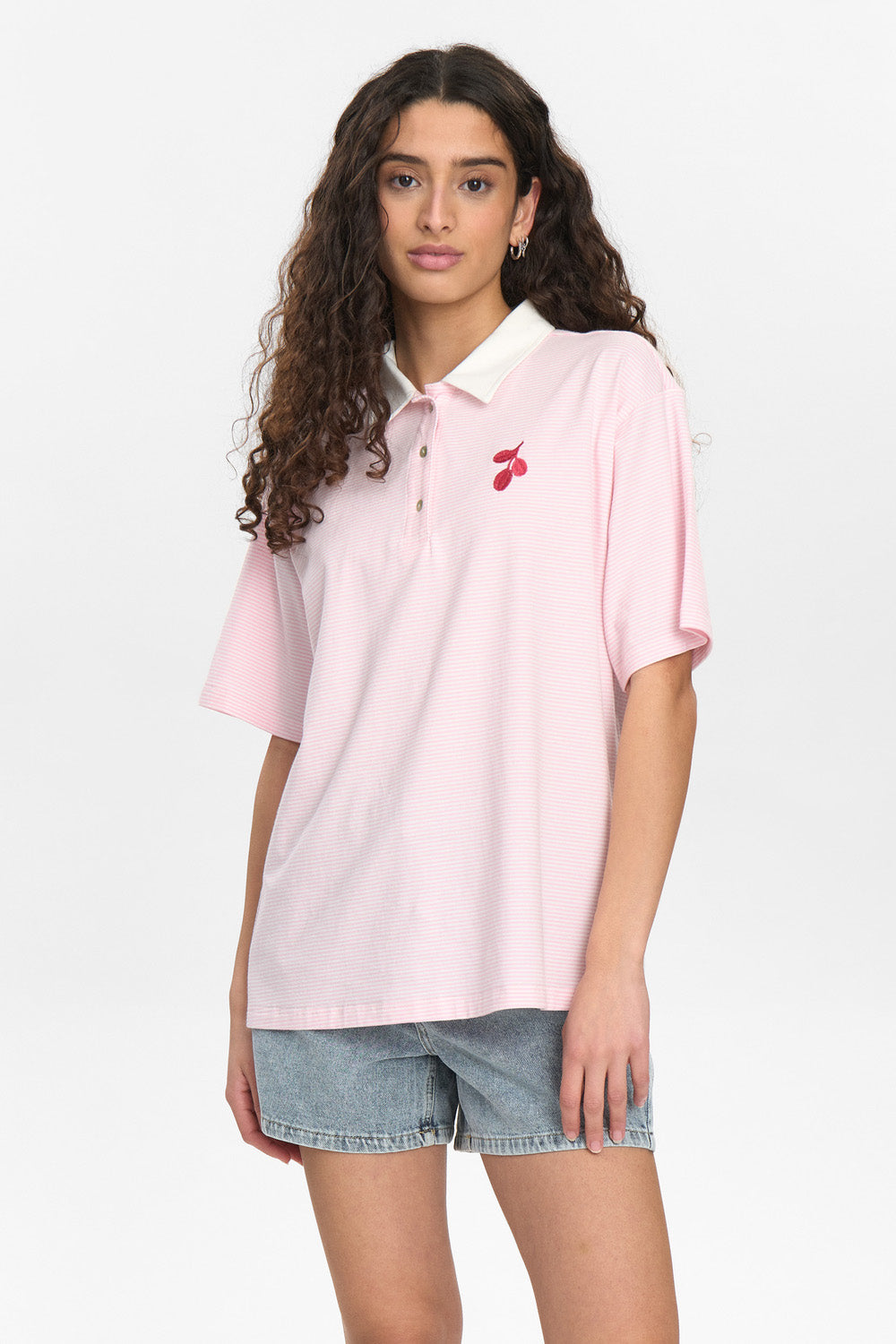 Nupippi Polo - Lyserød t-shirt fra Nümph