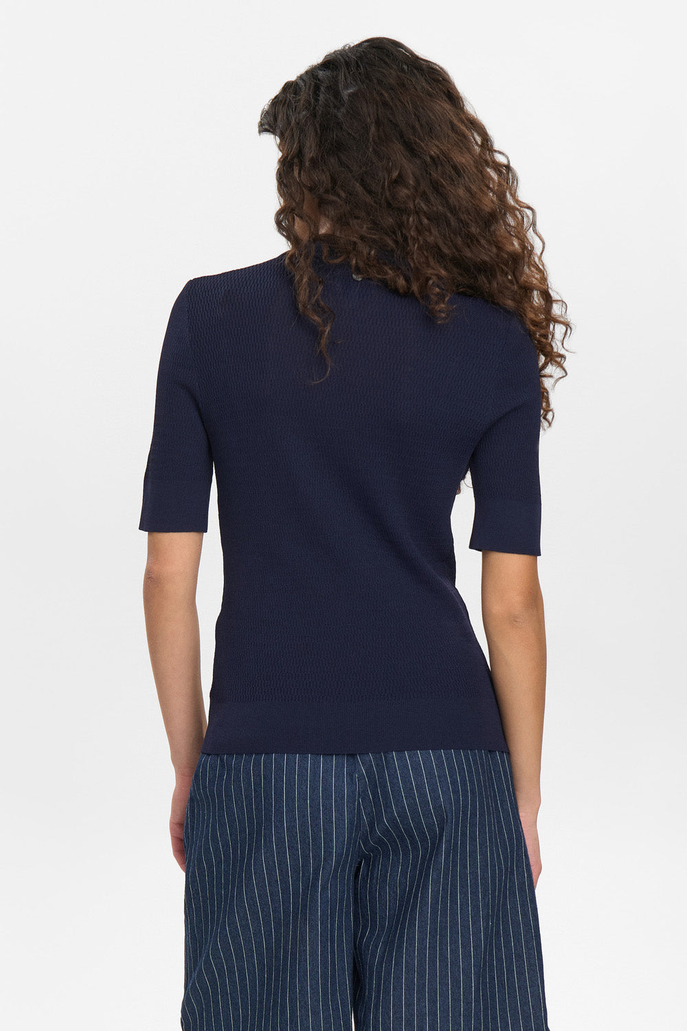 NUCilia Polo fra Nümph – Navy Strikpolo