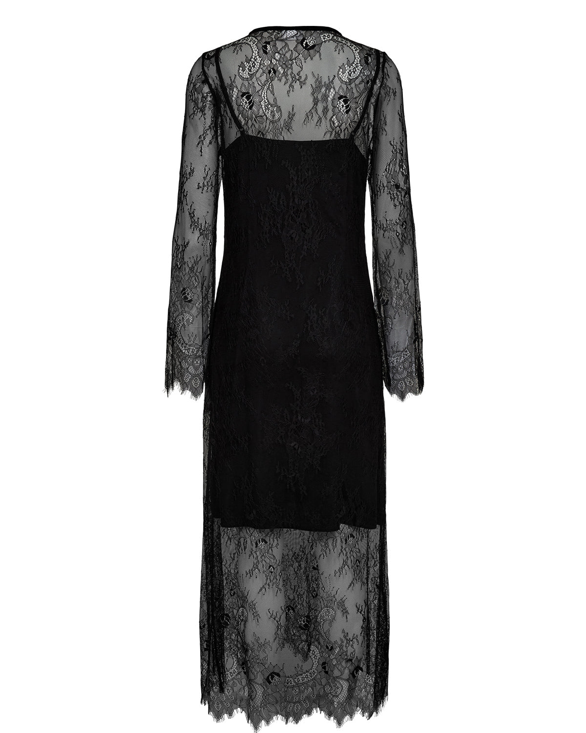 Nümph - NUSansa, Sort blonde kjole