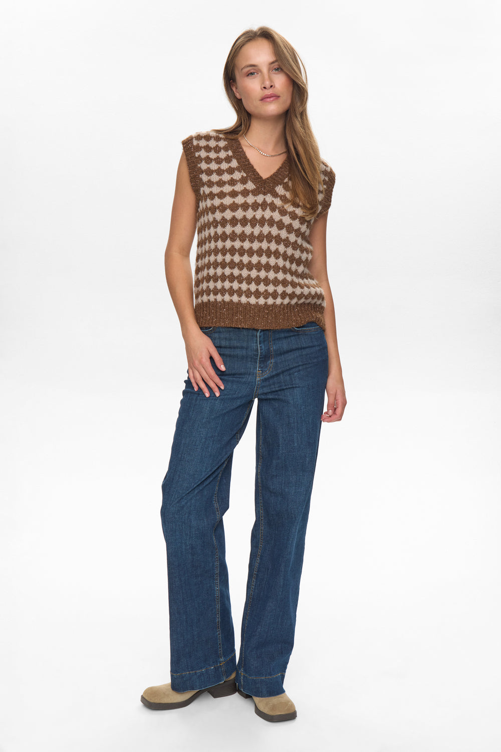 Nümph - NUBila Vest i brun