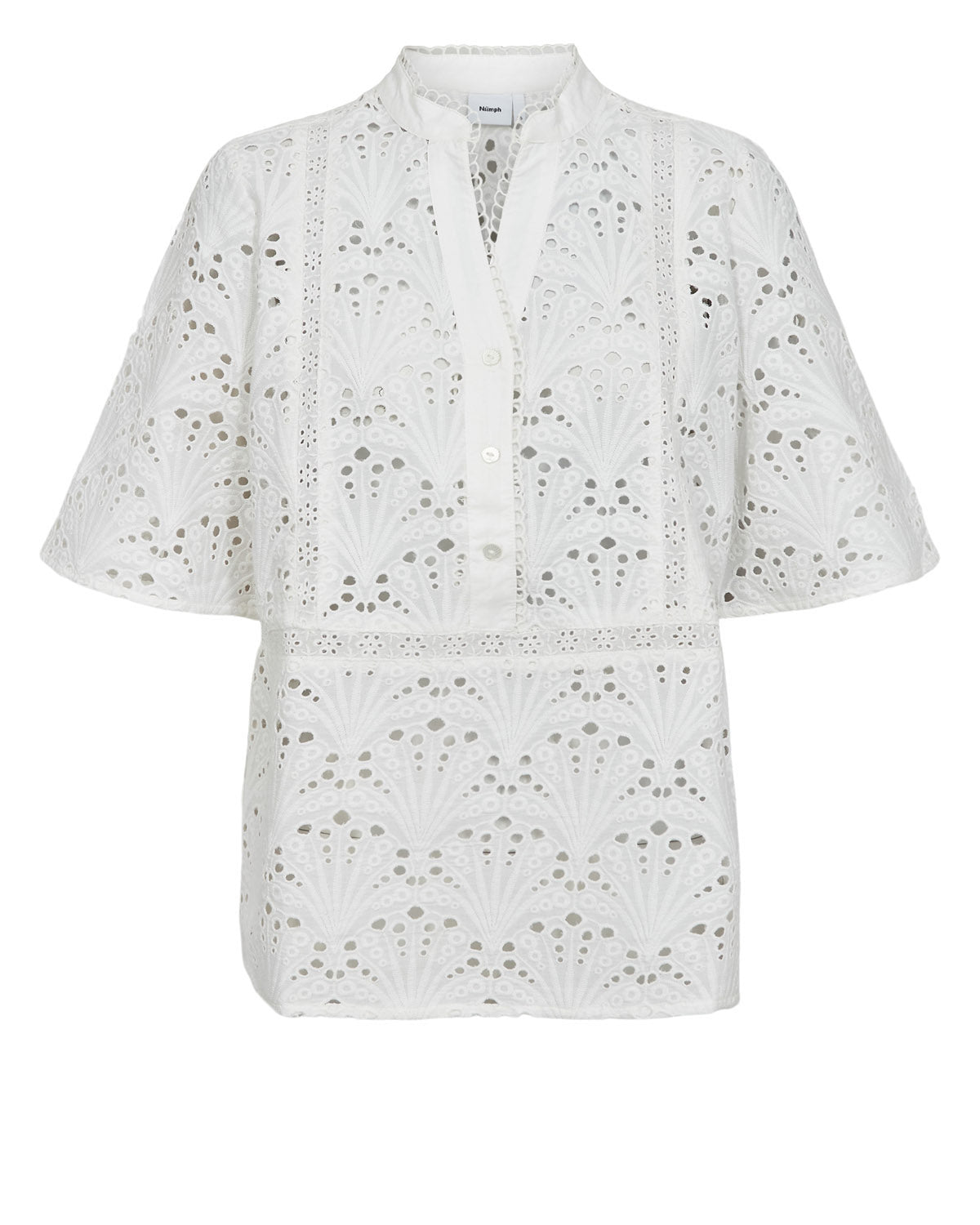 Nümph - NUMaya SS Bluse i hvid