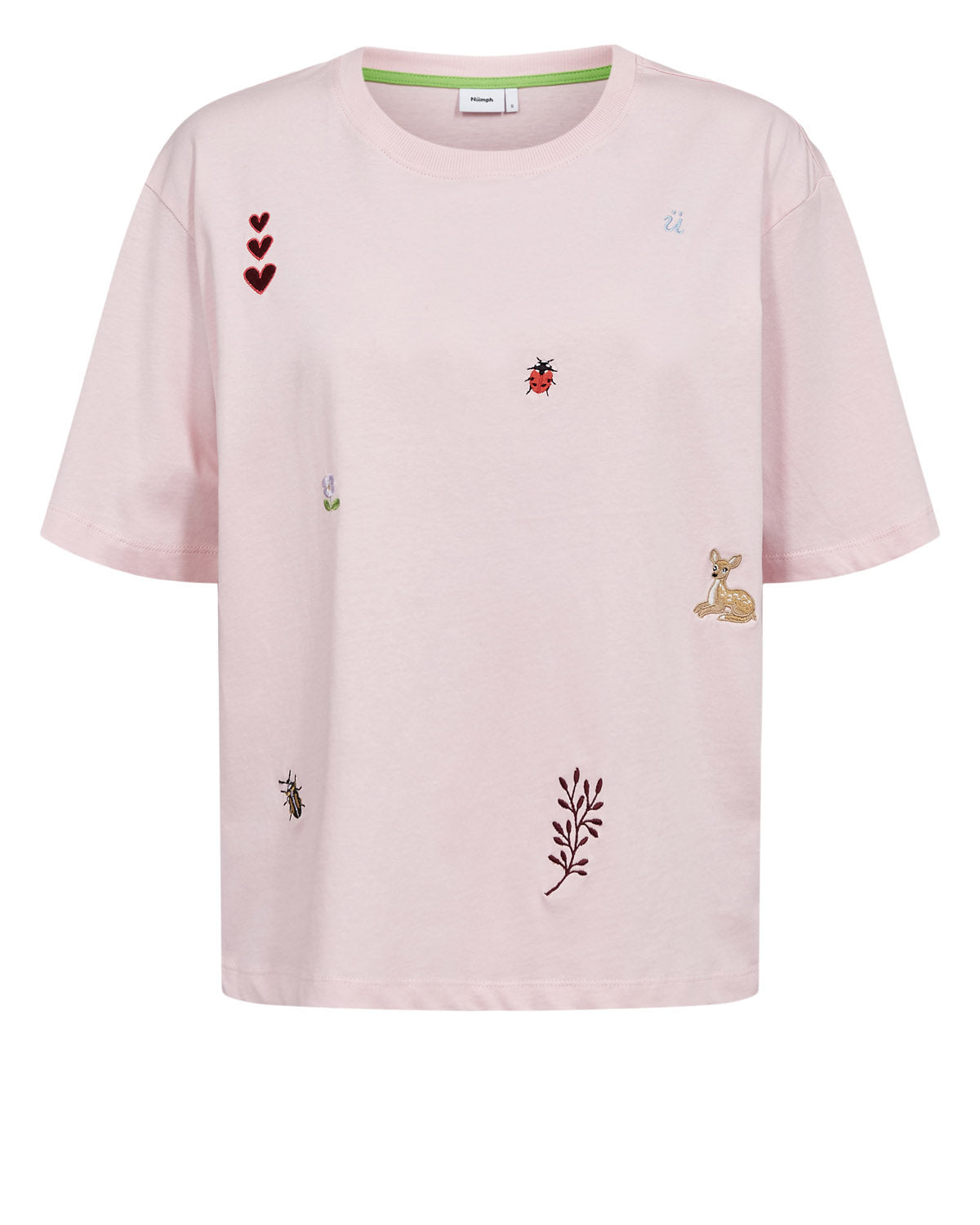 Nümph - NUTenia Boxy T-shirt, lady pink