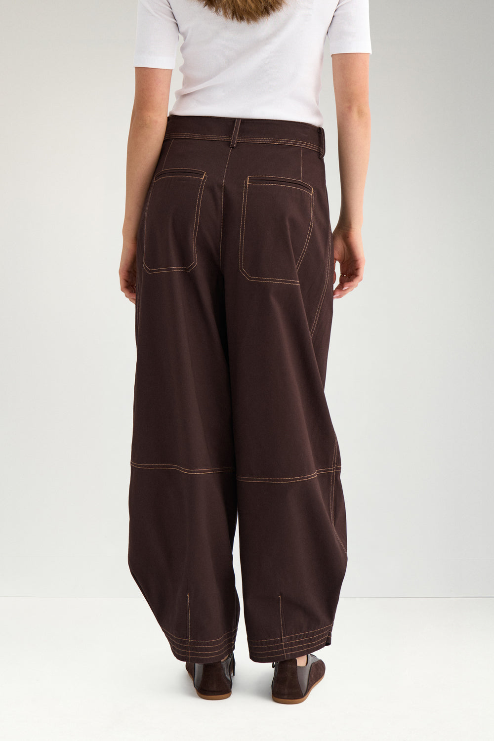 Nümph - NUKatti Barrel Pants - Chocolate Plum