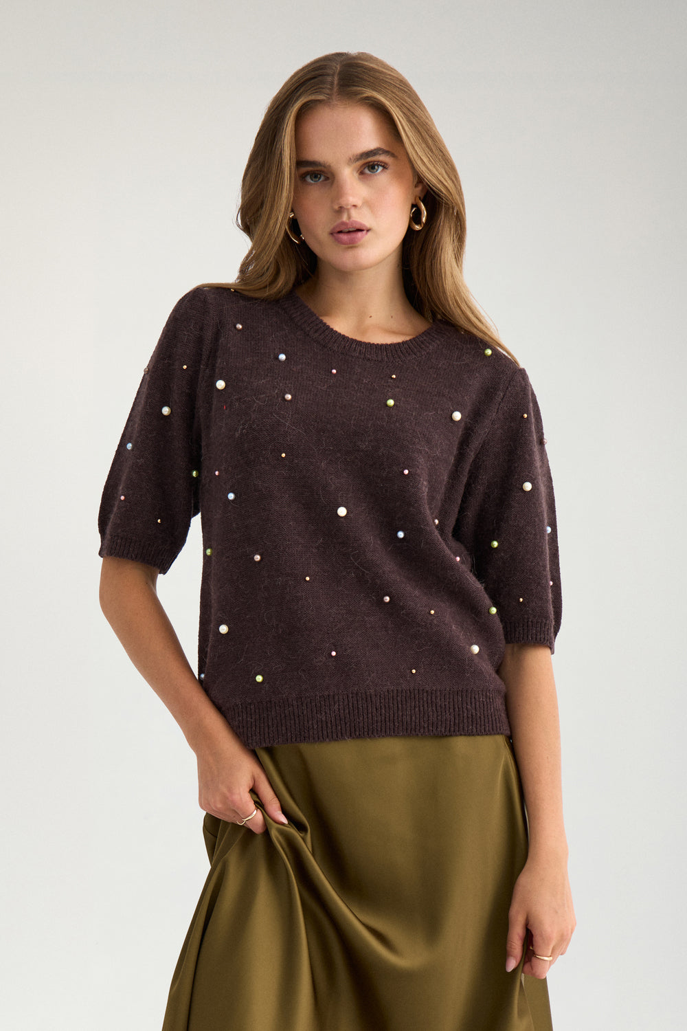 Nümph - NUBidda Pullover – Chocolate Plum