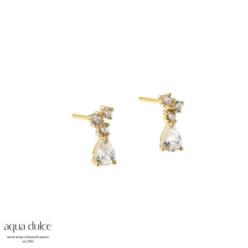 Aqua Dulce - New Aura Drop Earstud - Guld