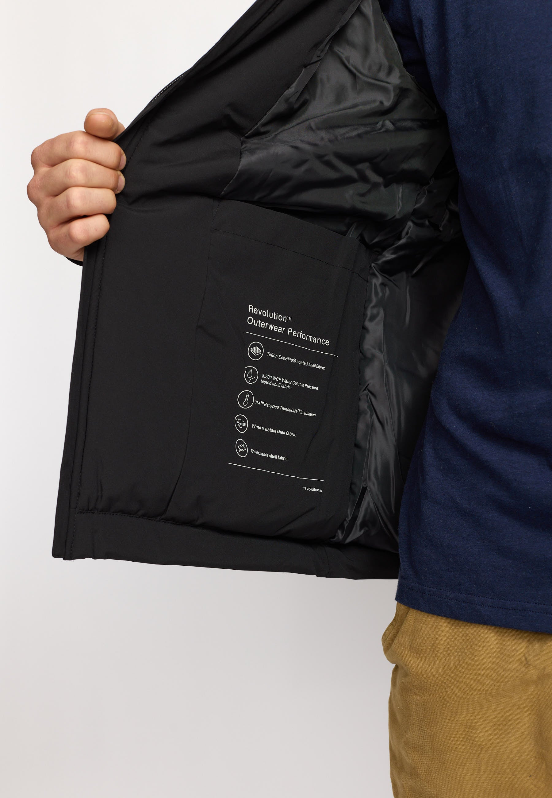 Revolution - Padded City Jakke i Sort