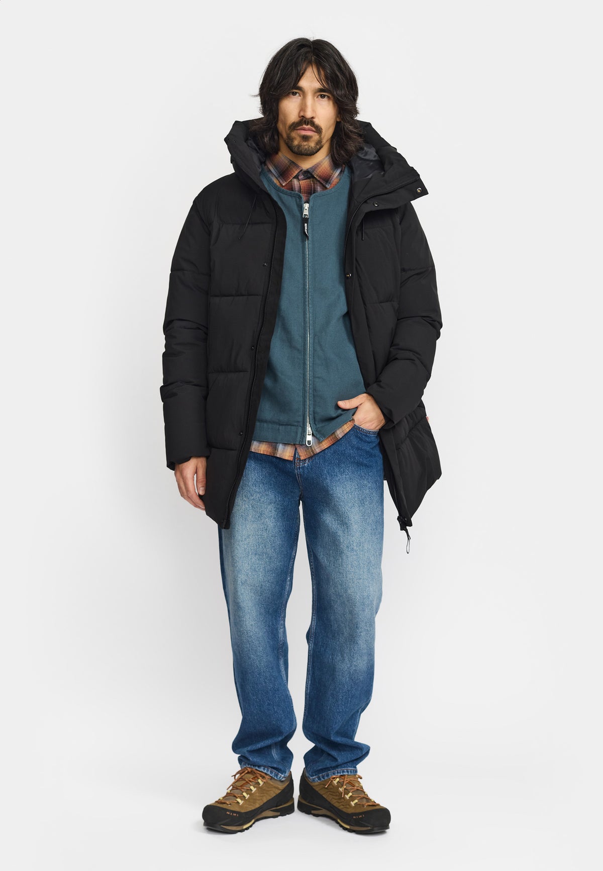 Revolution - Hooded Puffer Jacket - Black
