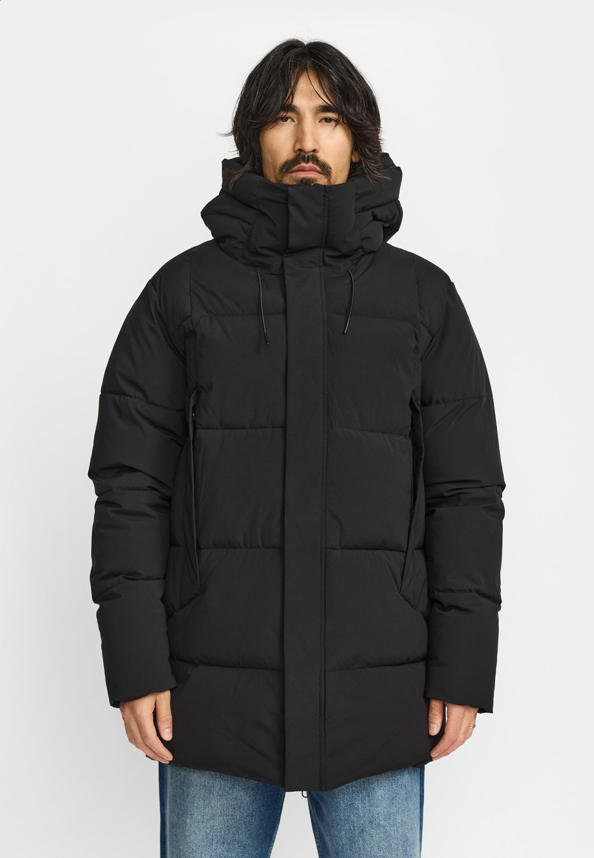 Revolution - Hooded Puffer Jacket - Black