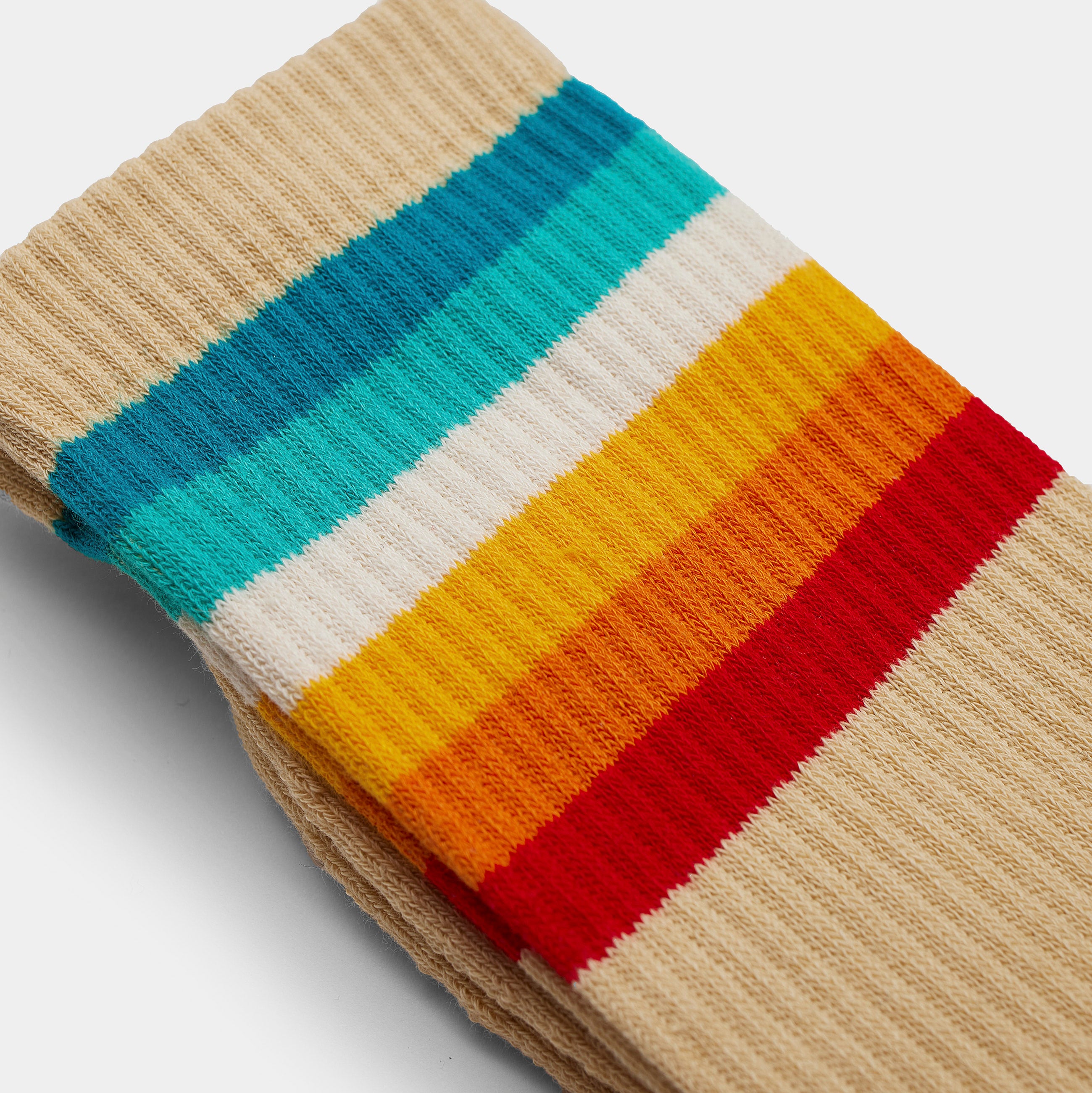 Revolution - Jaquard Crew Sock Beige