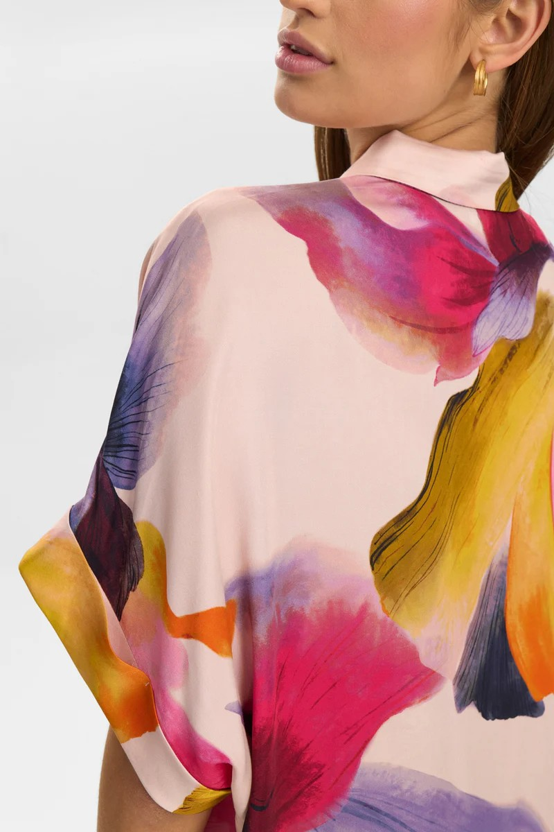 NUBotanica Shirt – farverig skjorte i 100% viskose fra Nümph
