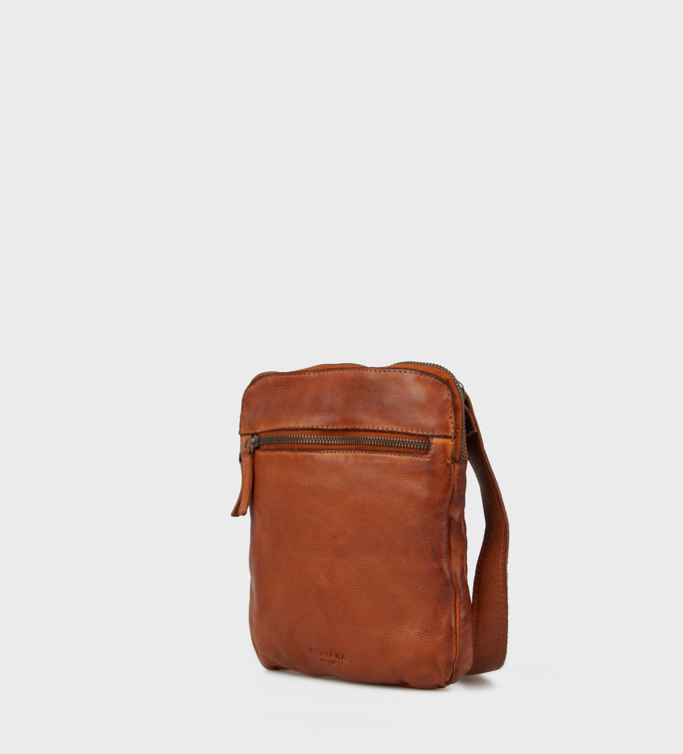 Atkins Crossbody – Lædertaske i Cognac | Montana