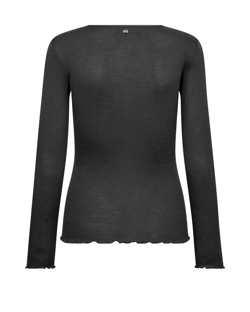 Mos Mosh - MMElaine LS Tee i Phantom