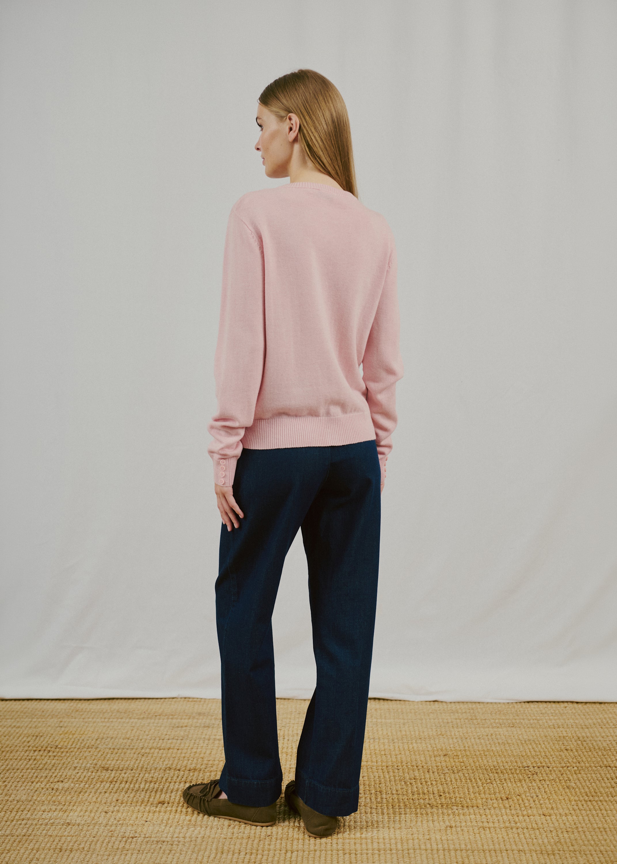 Bruun & Stengade - Edel regular cardigan, lyserød