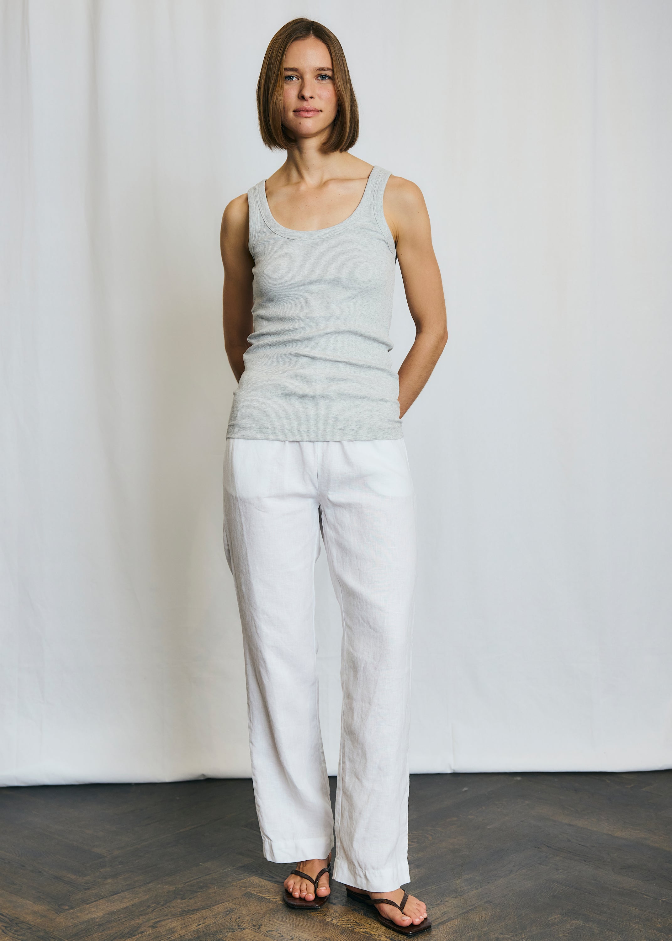 Charlotte Top, lysegrå