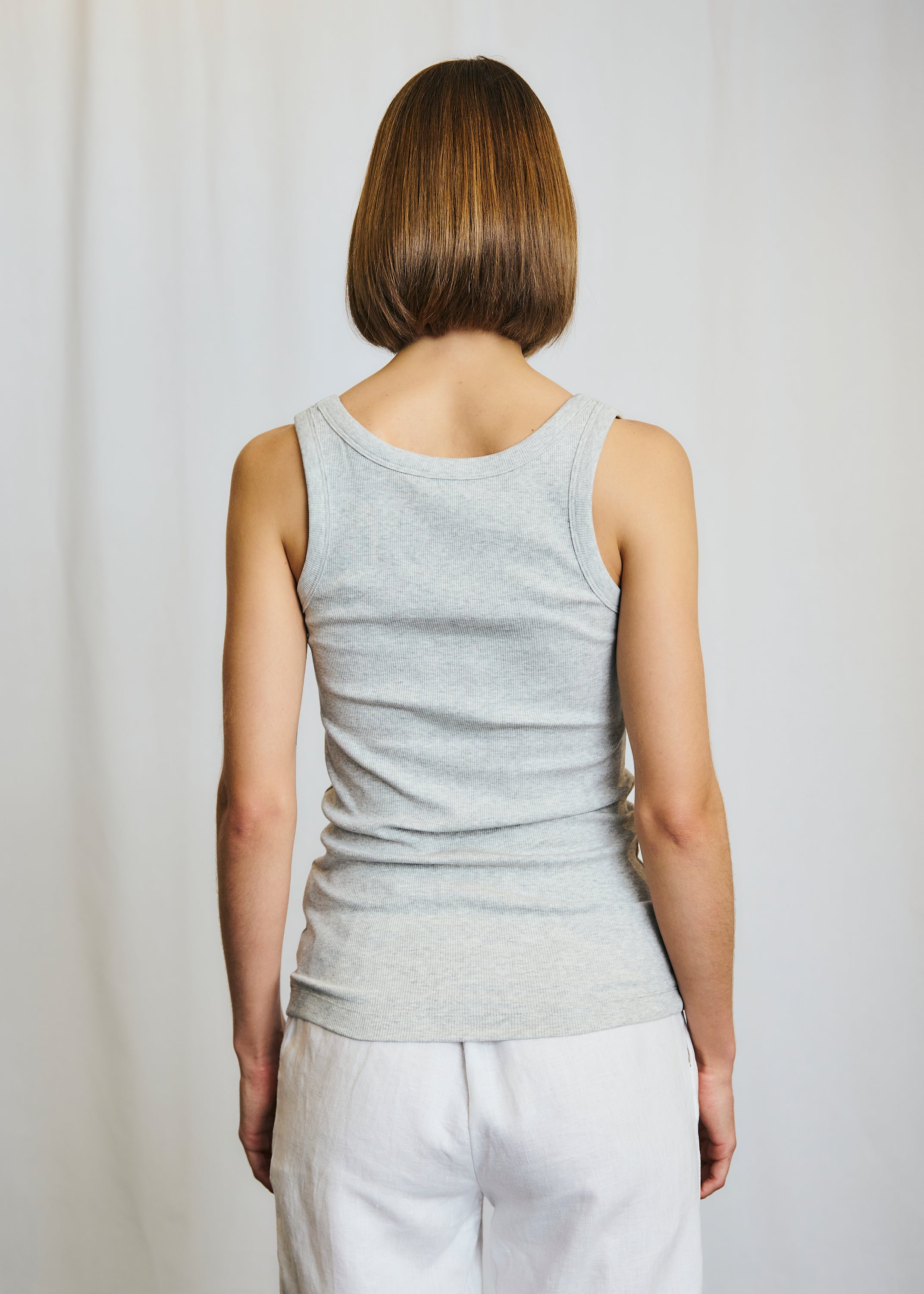 Charlotte Top, lysegrå