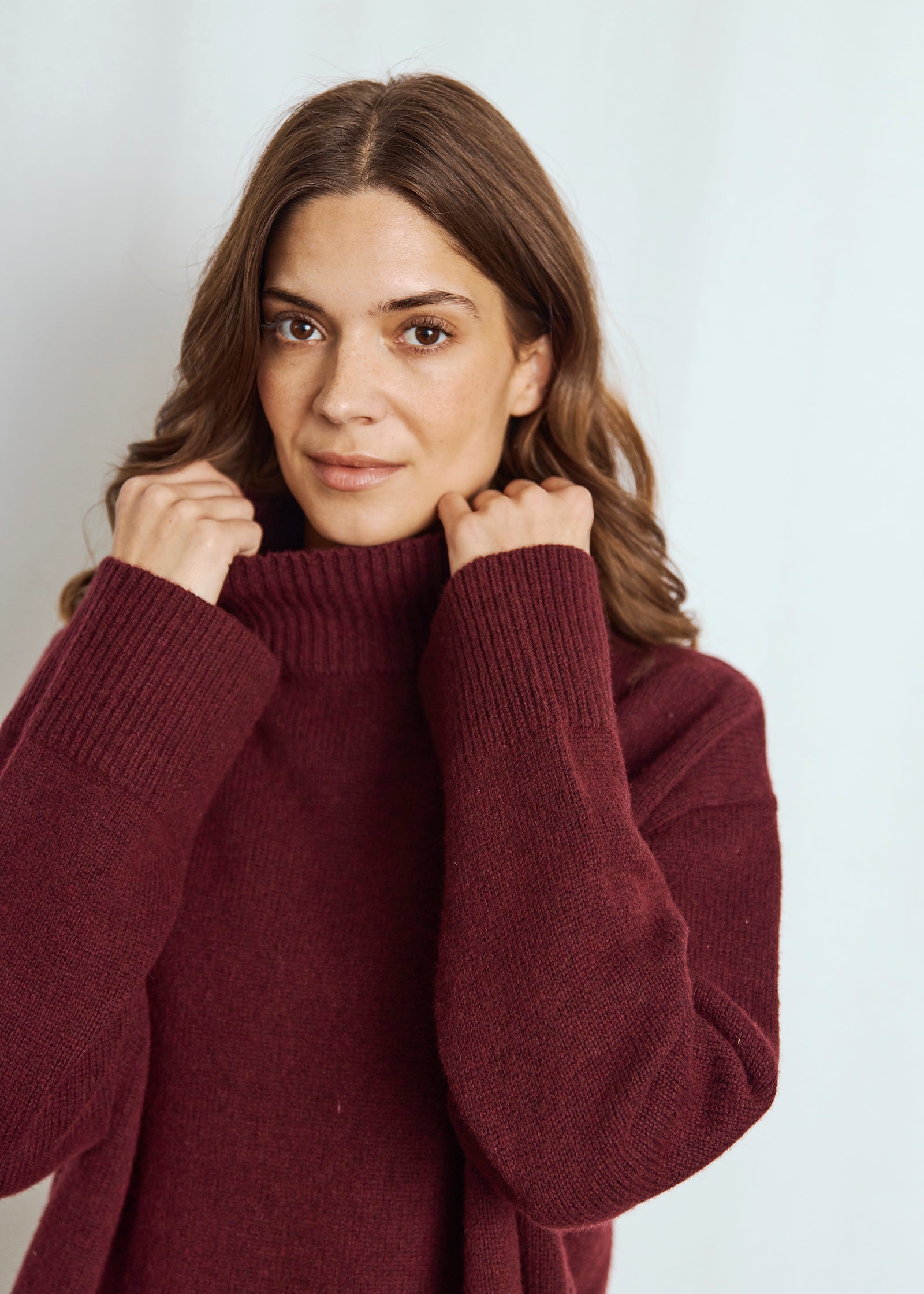 Bruun & Stengade - Mali strik i bordeaux