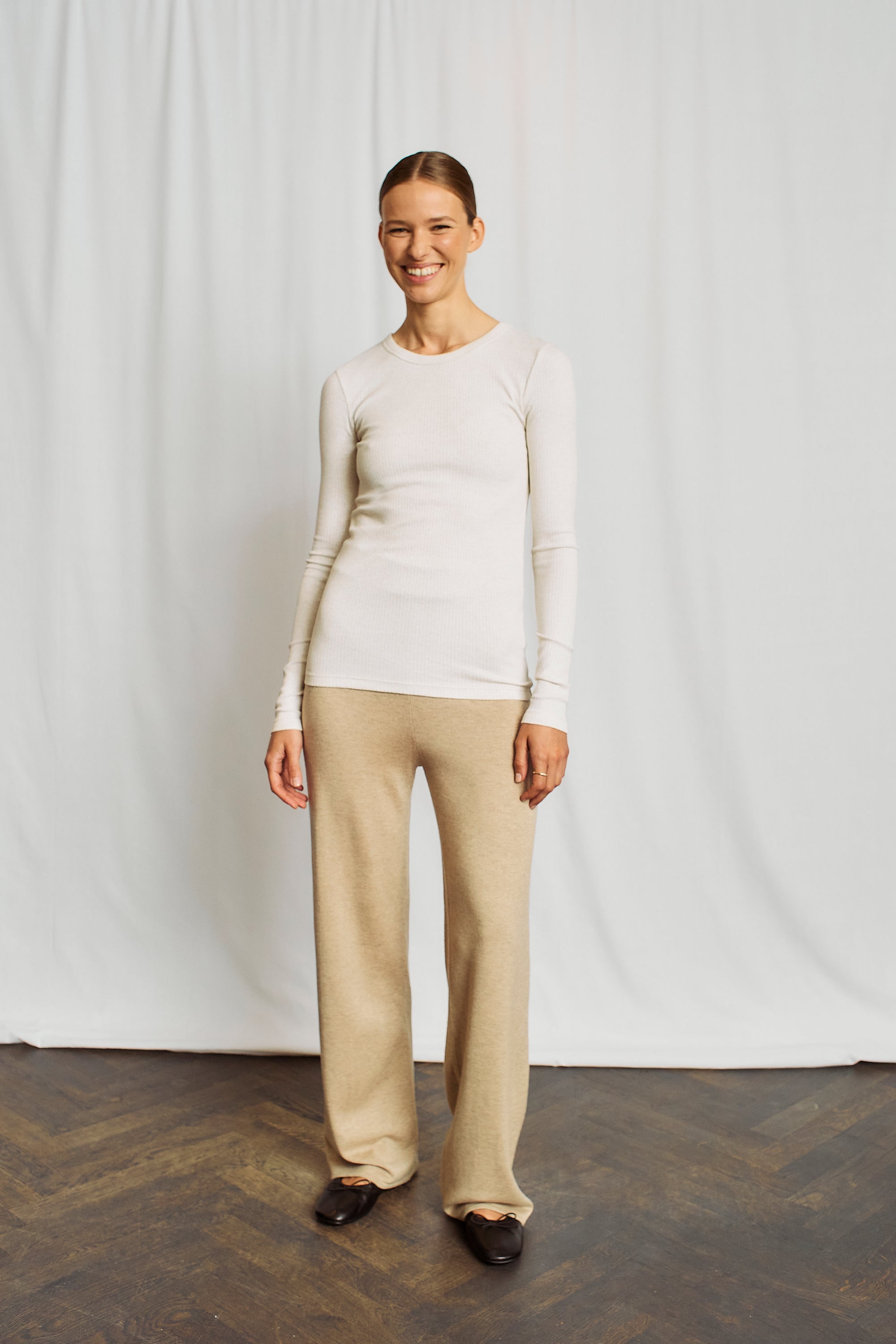 Margrethe bluse, råhvid