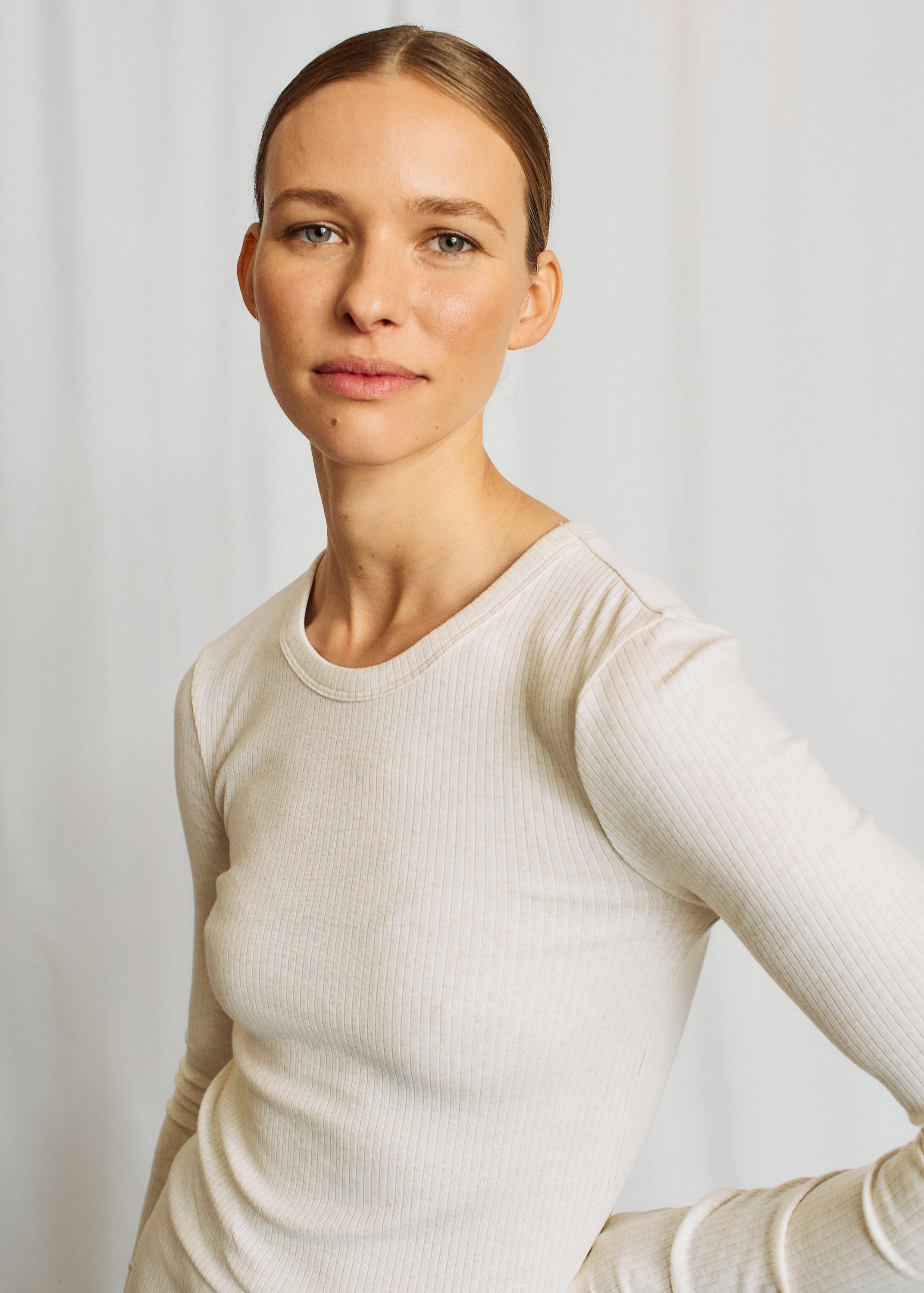 Margrethe bluse, råhvid