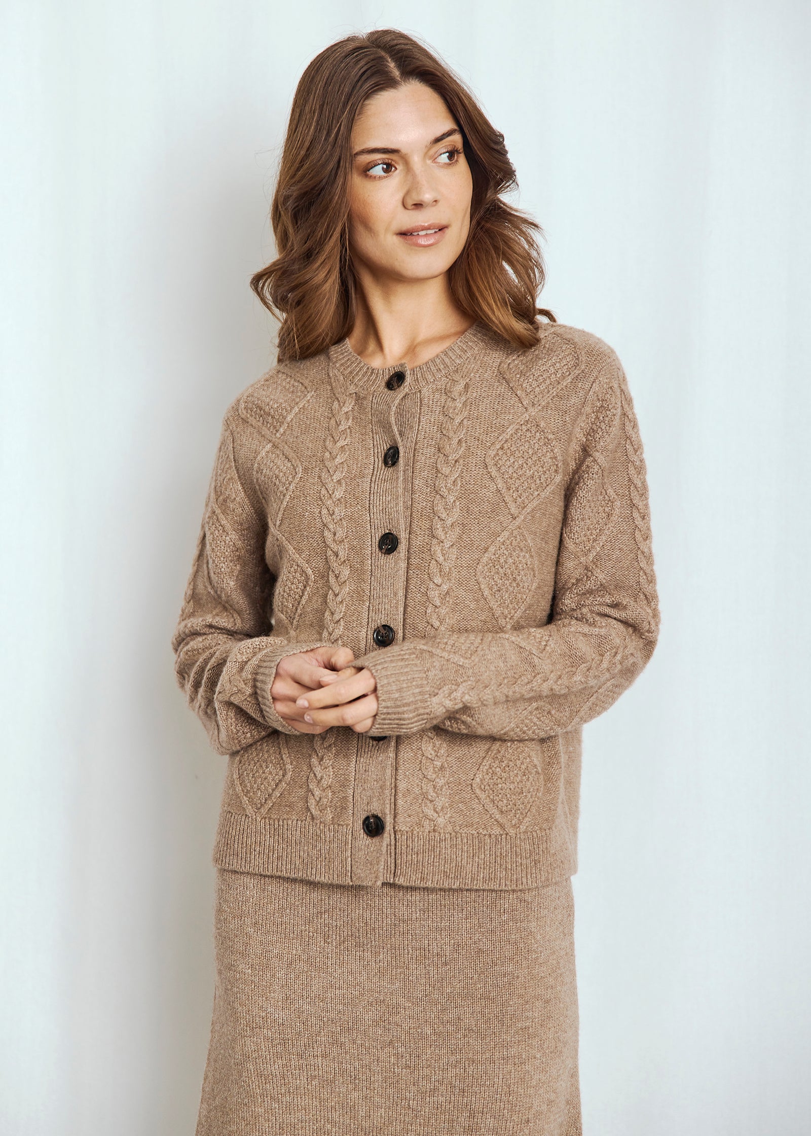 Bruun & Stengade - Marita Cardigan i brun