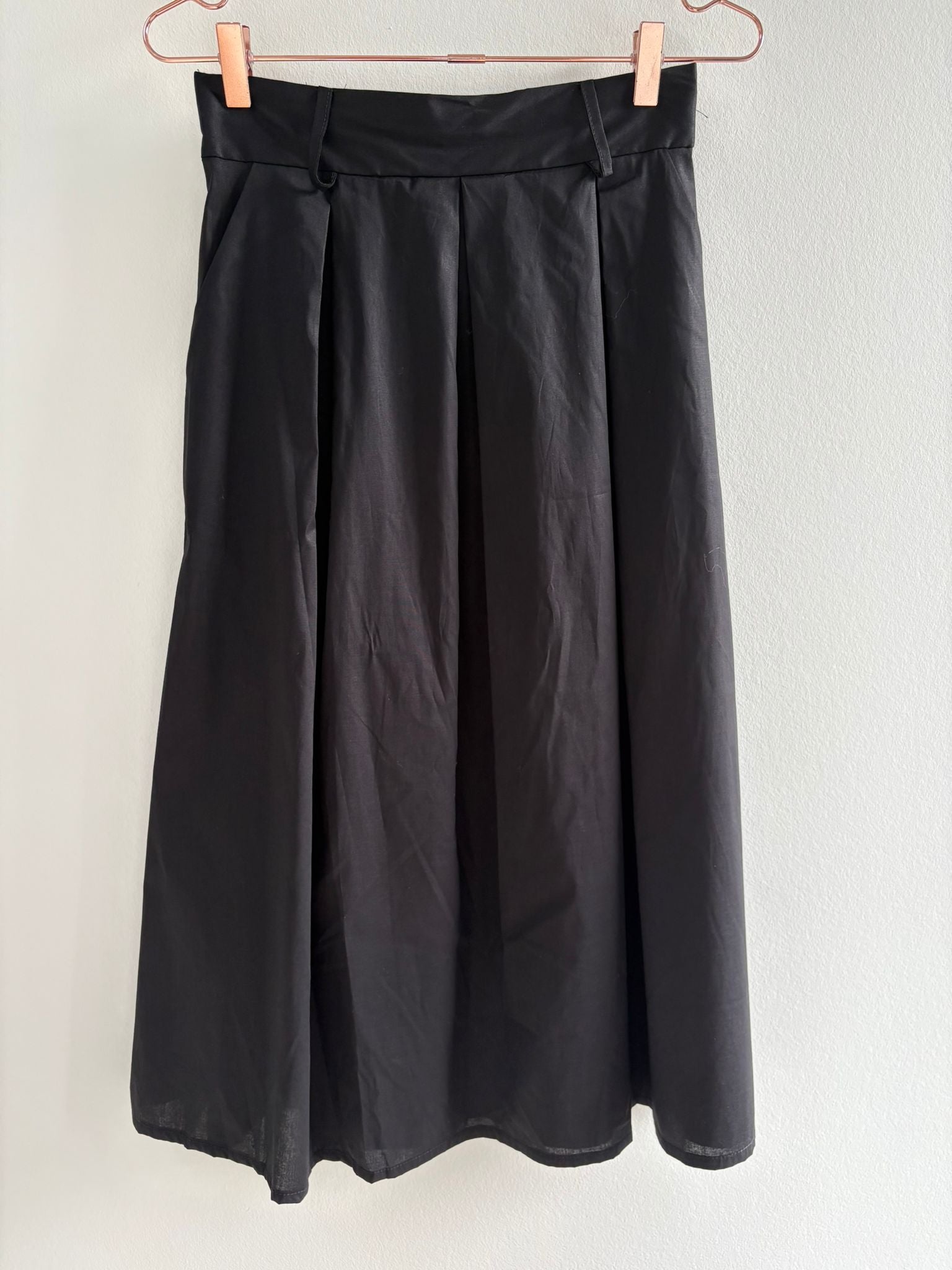Wilto - Cotton skirt i sort