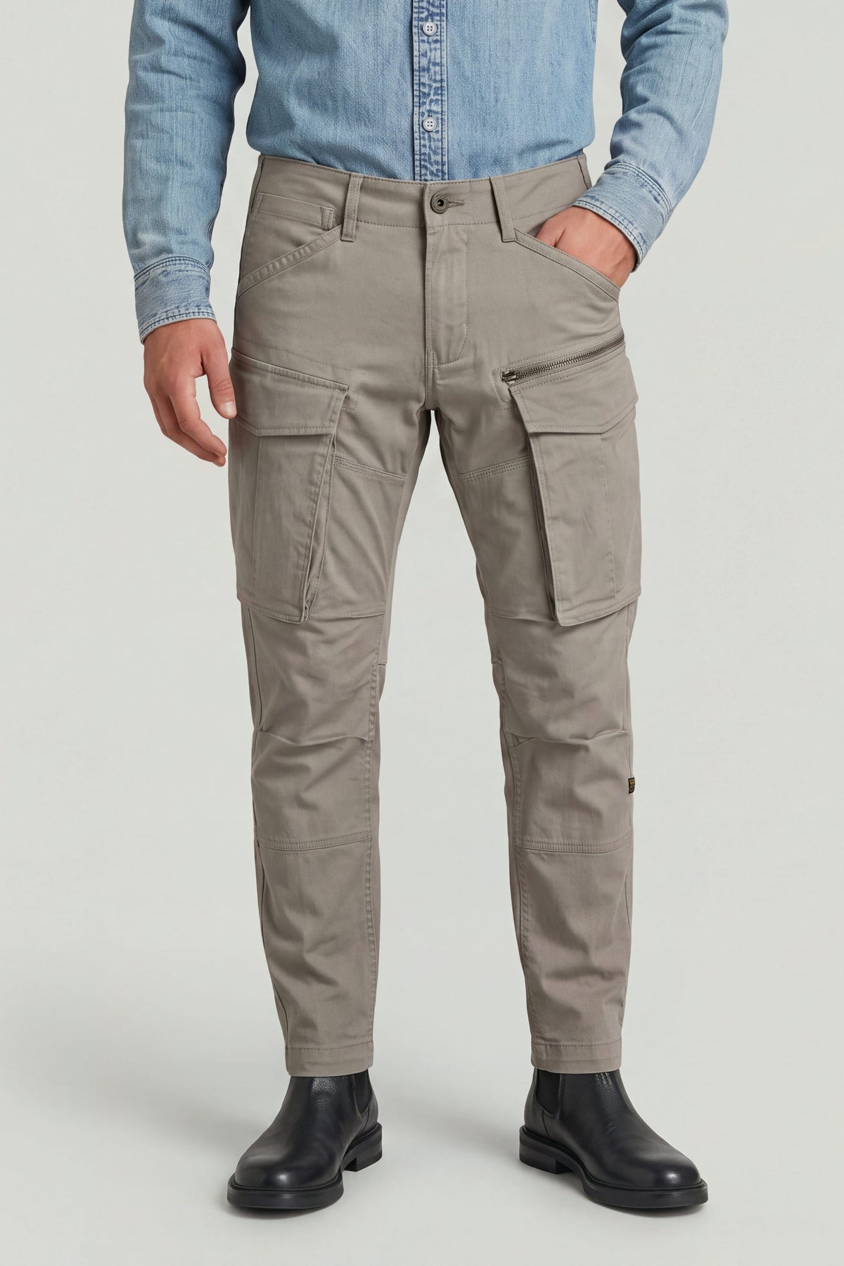 G-Star - Rovic Zip 3D Regular Tapered Elephant Skin