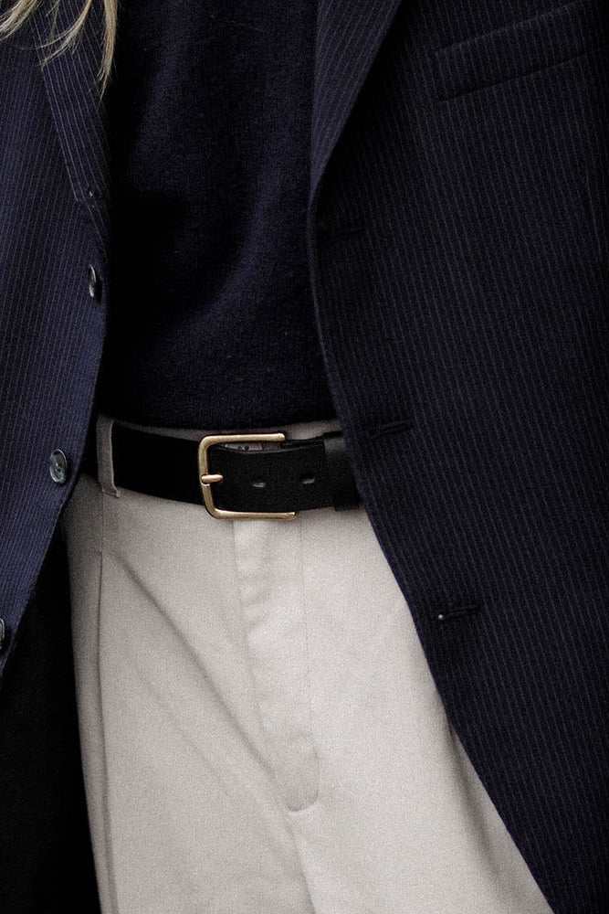 Bosswik - Alsidigt læderbælte Sort Art. D10206