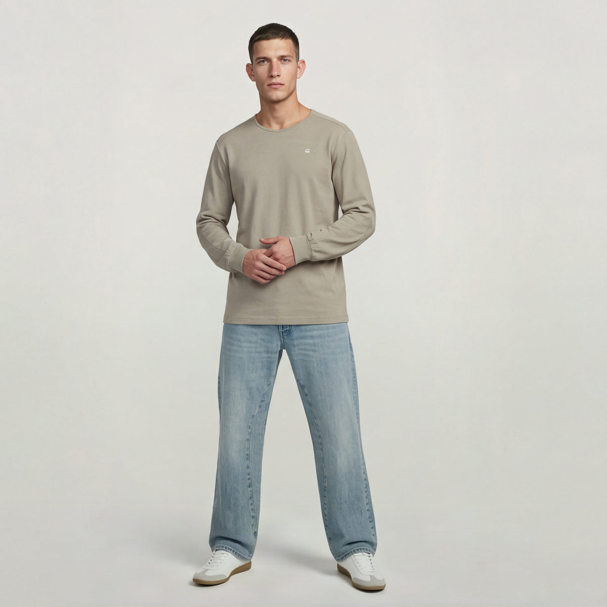 G-Star - Structured Tweeter Long Sleeve - Elephant Skin