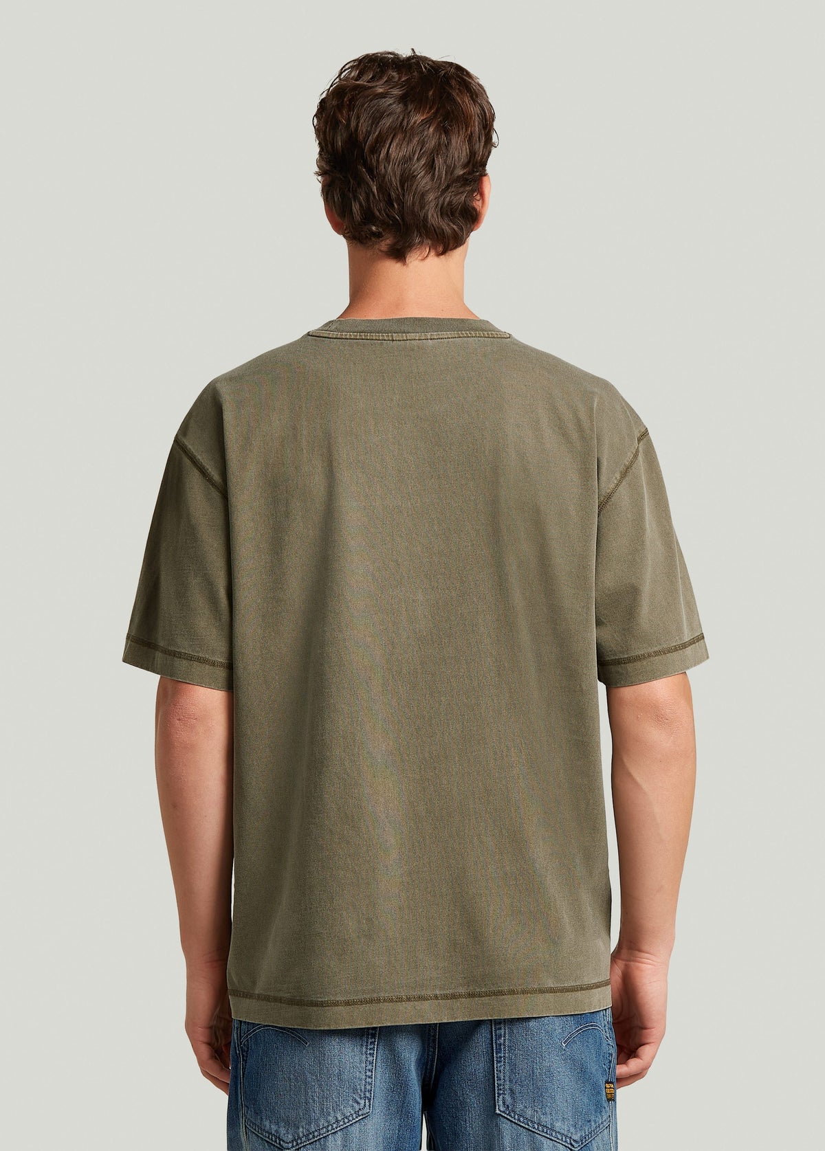 G-Star - Unit Washed Relaxed T-Shirt - Dark Khaki